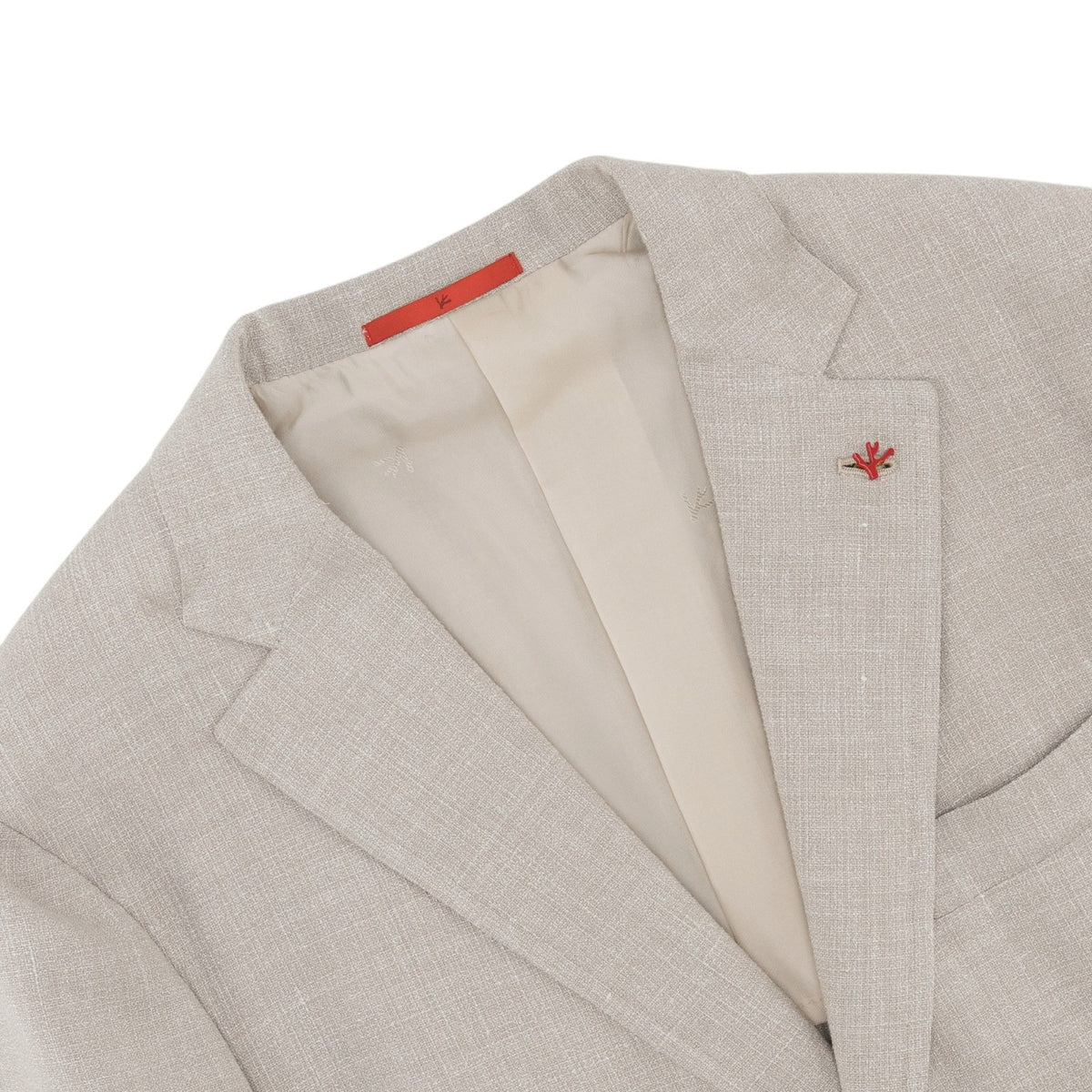 $6800 ISAIA NAPOLI "Capri" Sand Suit Wool / Silk / Linen 42 US / 52 EU 8R