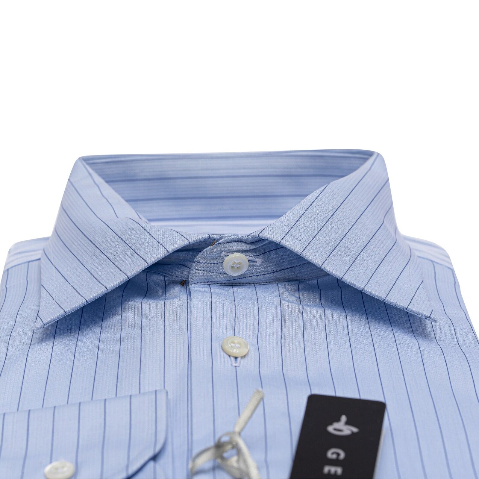 690$ LUXURY GERLIN Shirt Blue Thomas Mason Cotton 16 - 41 2AR ZILLI