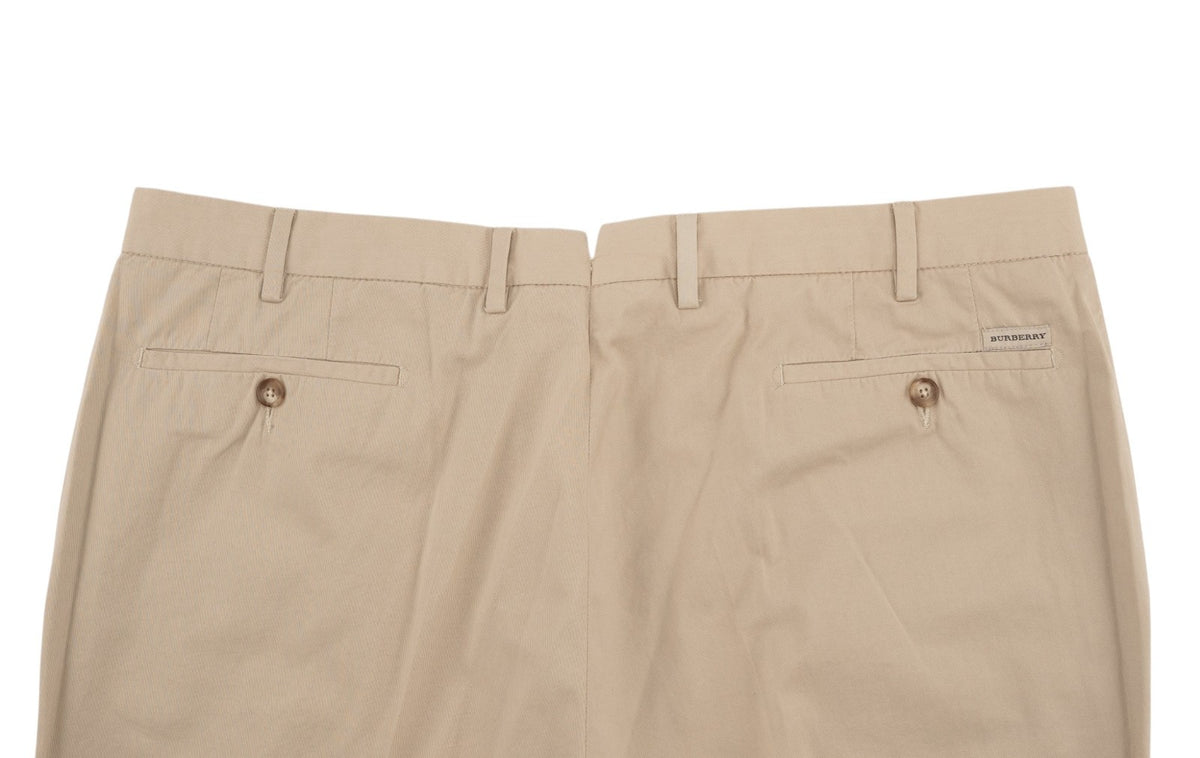 700$ BURBERRY Beige Chino Trouser Pant Cotton Slim Fit 42 US / 58 EU