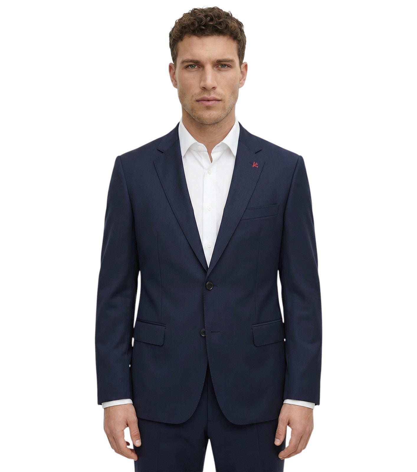 $6400 ISAIA "Gregorio" Blue Navy Hand-Sewn Suit Fine Wool 50 US / 60 EU 8R