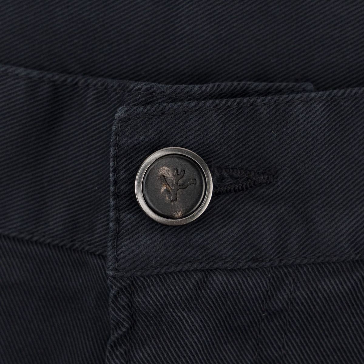 690$ ISAIA NAPOLI Blue Navy 5 Pockets Trousers Pant Cotton 34 US / 50 EU