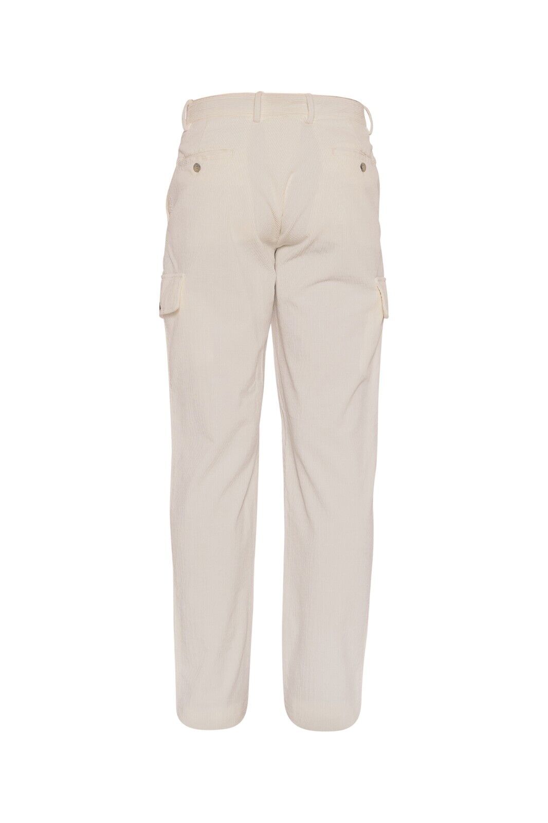 690$ ISAIA NAPOLI White Cargo Trousers Pant Corduroy Soft Cotton 32 US / 48 EU