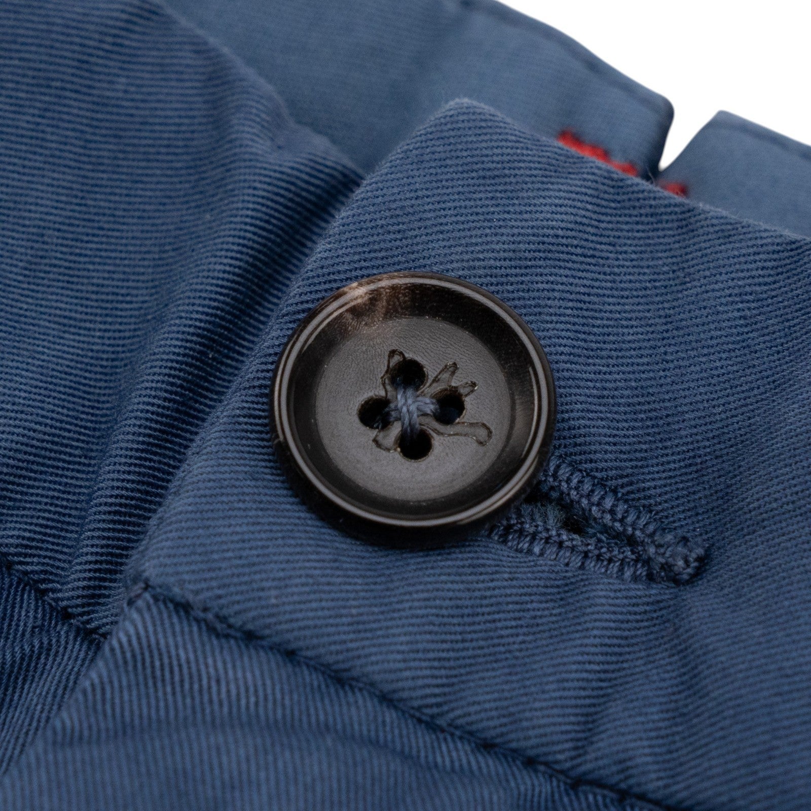 720$ ISAIA NAPOLI Blue 5 Pockets Chino Pant Twill Cotton Slim-TaperedFit