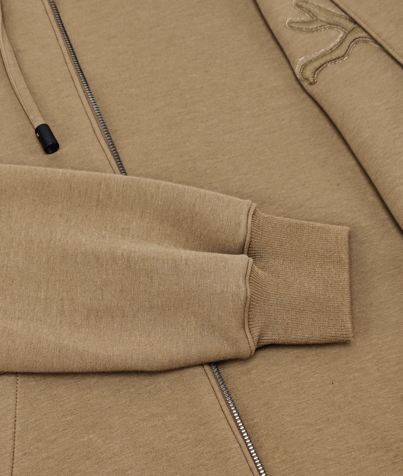 $1850 ISAIA NAPOLI Beige Full Zip Track Jacket Wool - Cashmere Size S