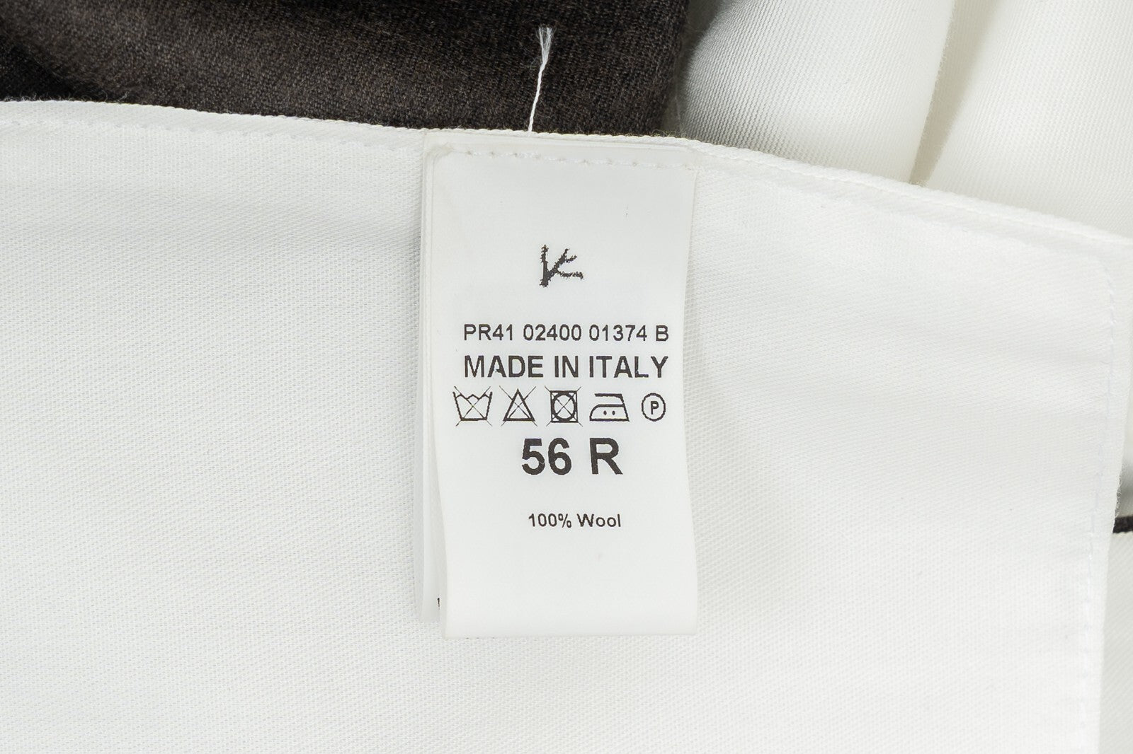 1250$ ISAIA NAPOLI Dark Olive Hand-Sewn Dress Pant Worsted Wool  40 US / 56 EU