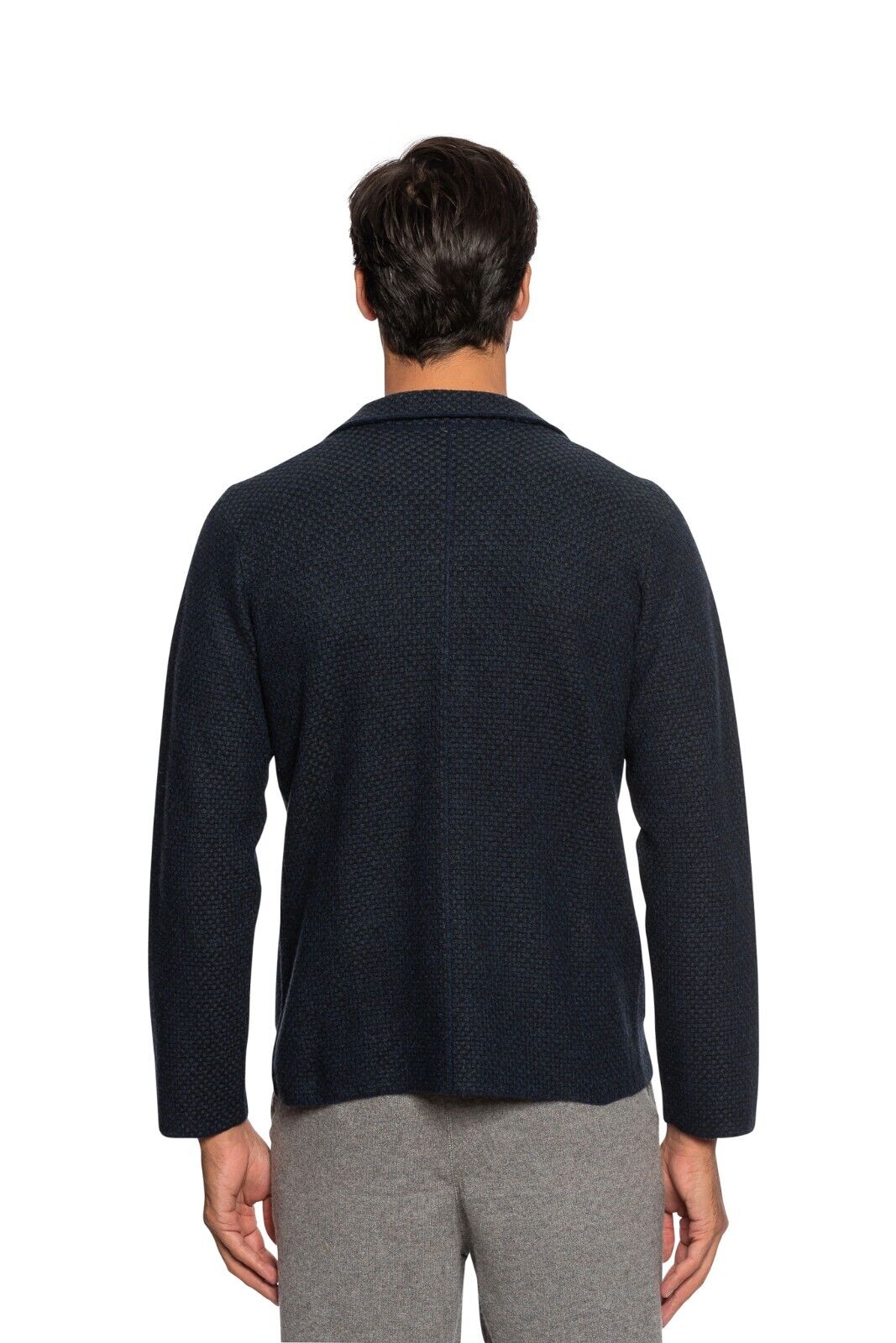 $1650 FEDELI CASHMERE Cardigan Jacket Jacquard Knit 100% Cashmere 40 US / 50 EU