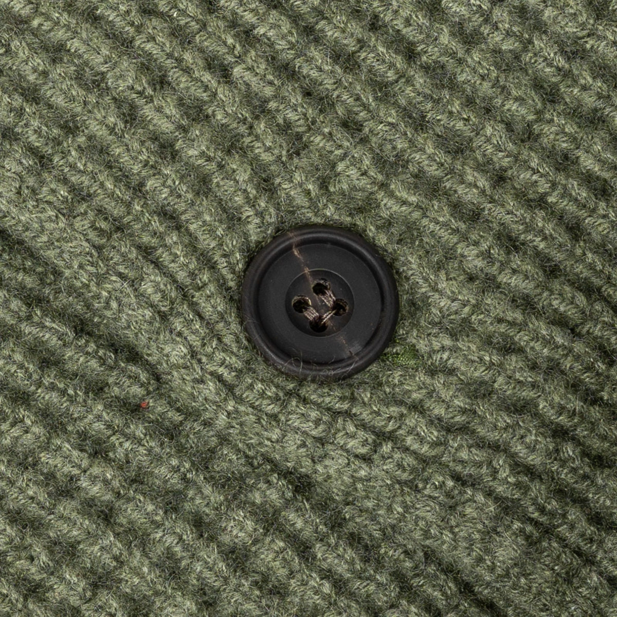 $1750 RUBINACCI NAPOLI Cardigan Jacket 100% Ribbed Cashmere Green