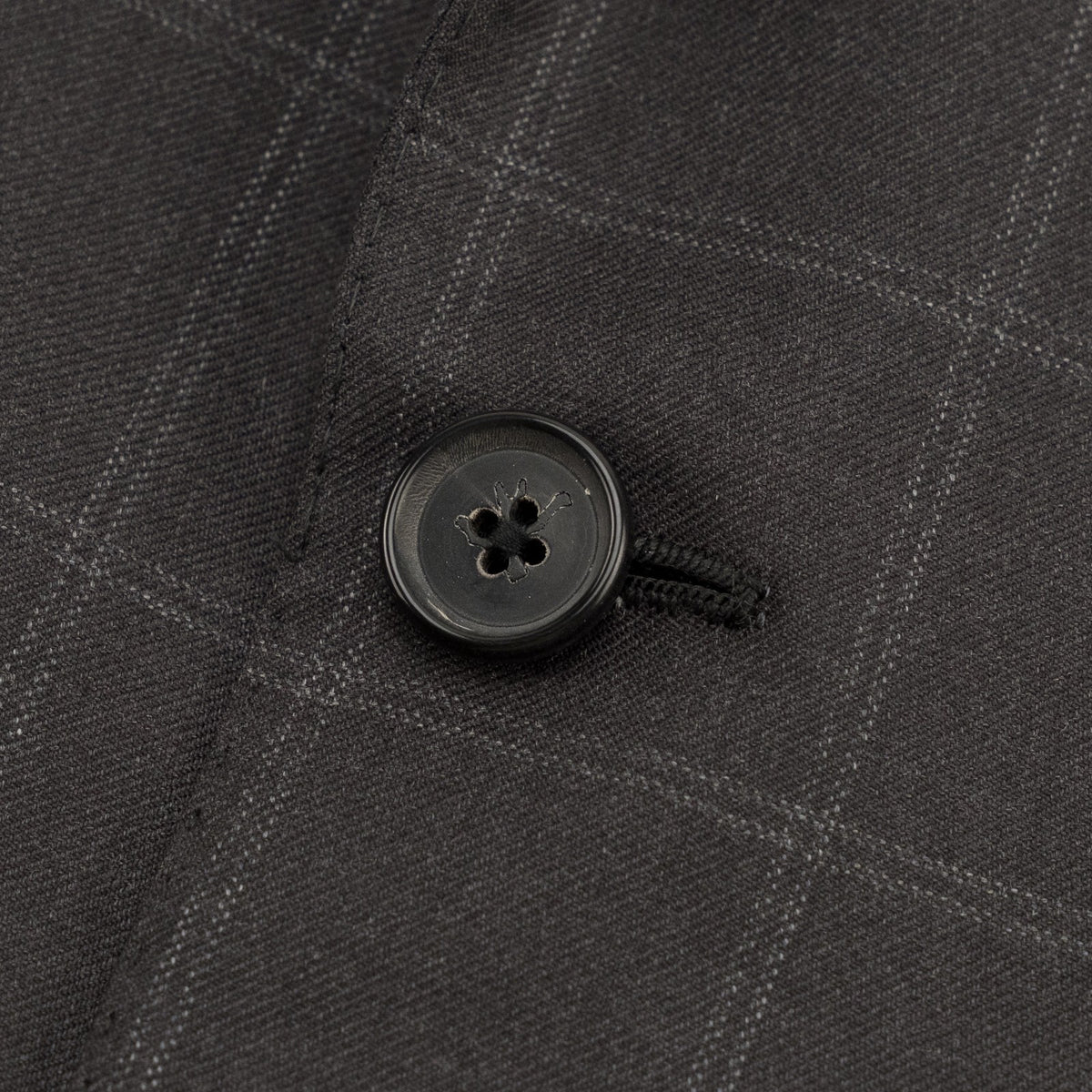 $6850 ISAIA NAPOLI "Gregorio" Dark Gray Suit Hand-Sewn Fine Wool Checks