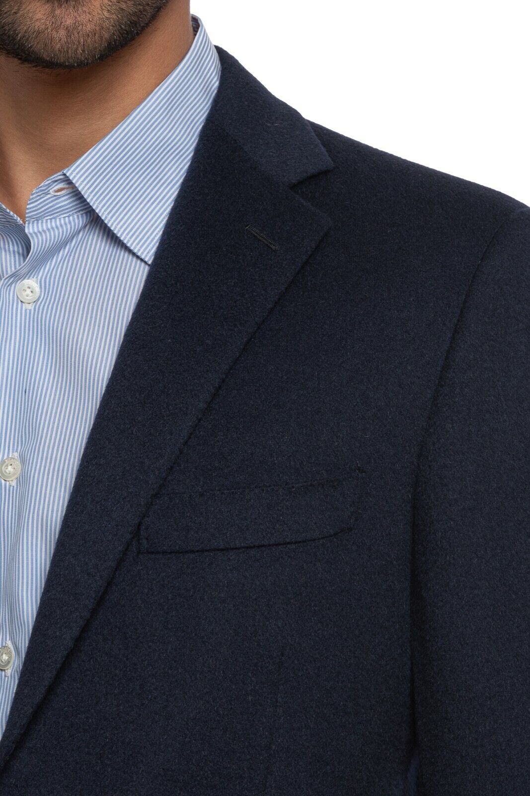 $2980 BELVEST Blue 100% Camel Hair Jacket Blazer Blue 42 US / 52 EU Drop 7C