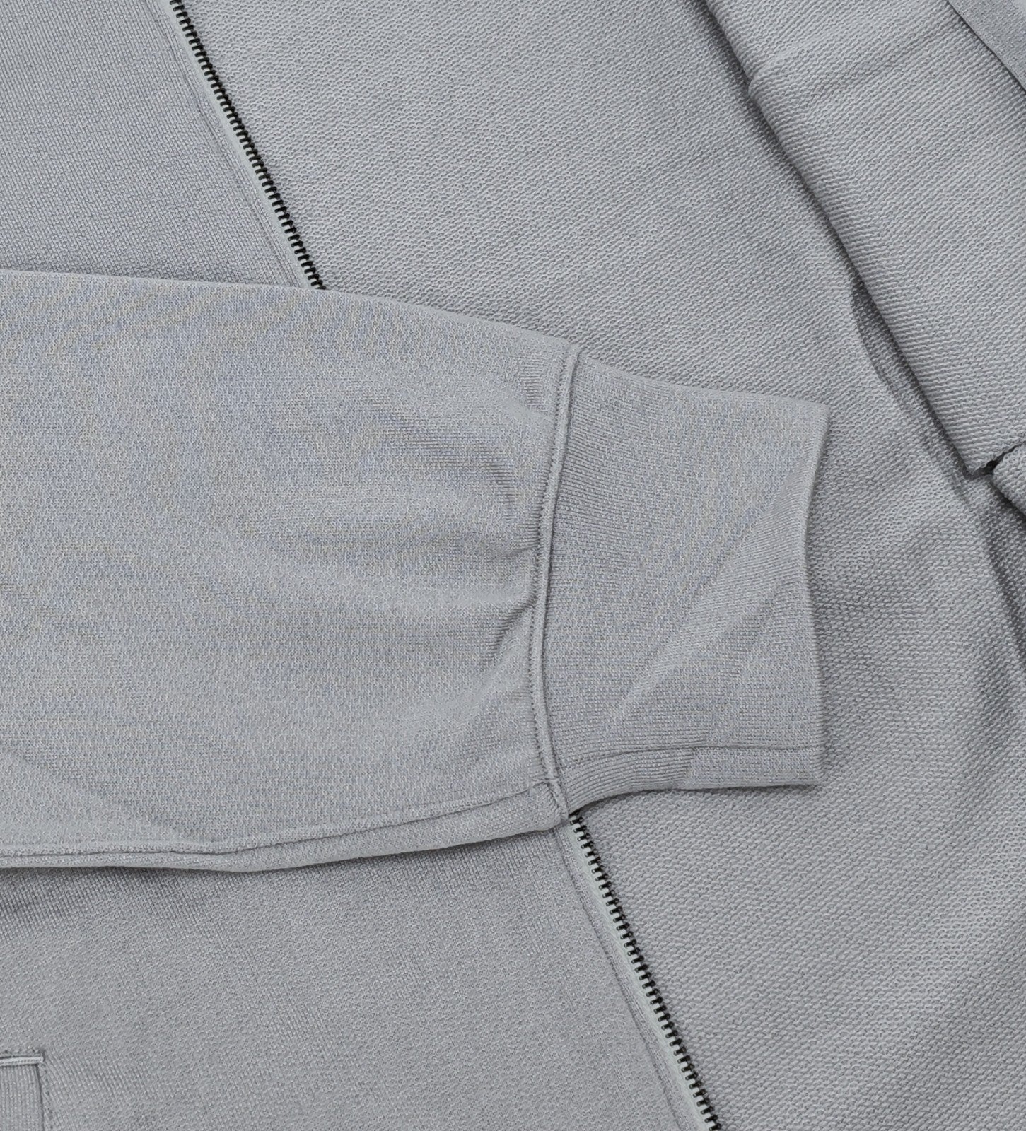 $1750 ISAIA NAPOLI Gray Bomber Track Jacket Knit Wool Size XL