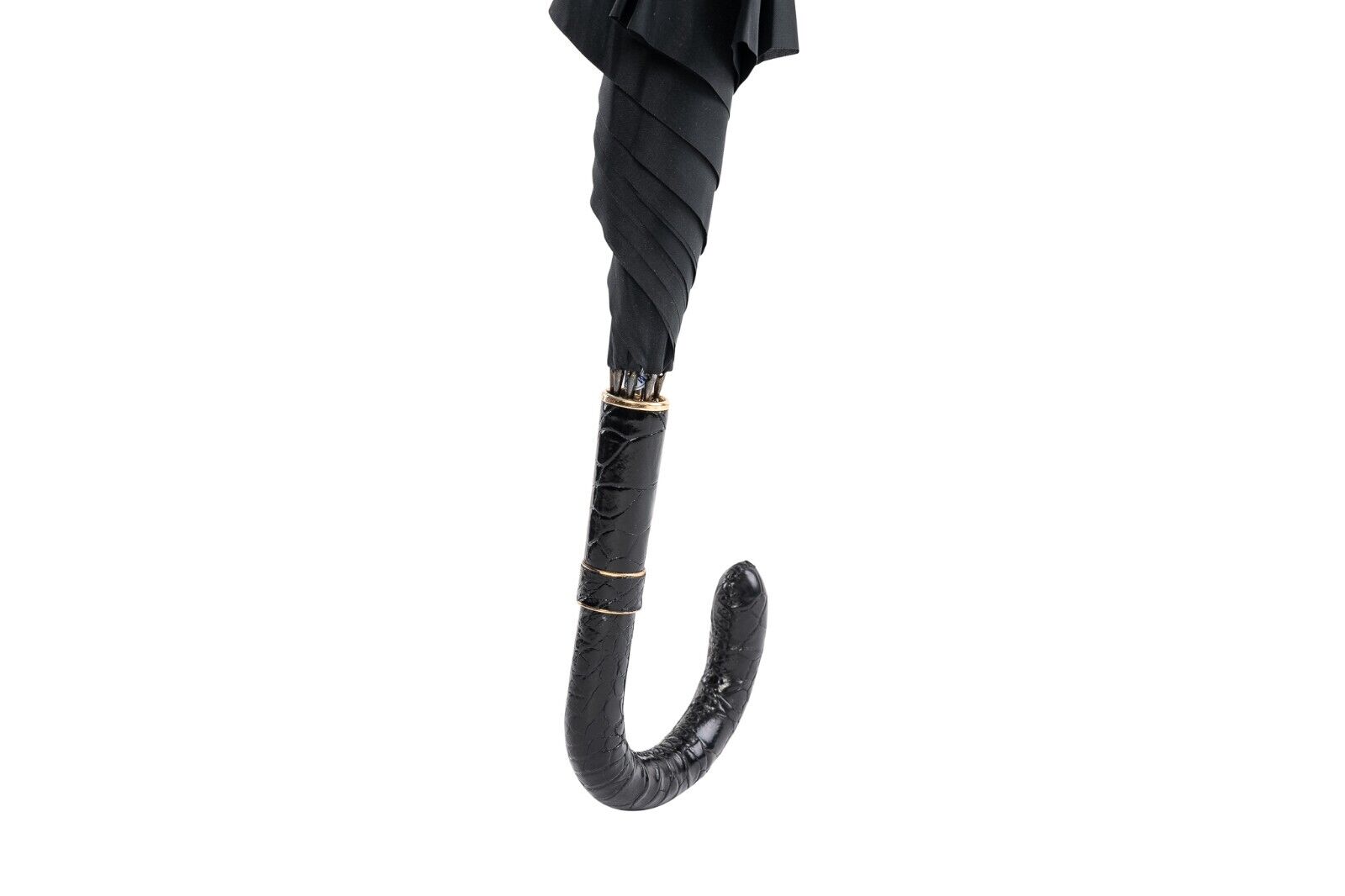 "RARE" MARIO TALARICO NAPOLI Umbrella Handmade 60's Handle in Turtle Leather (2)