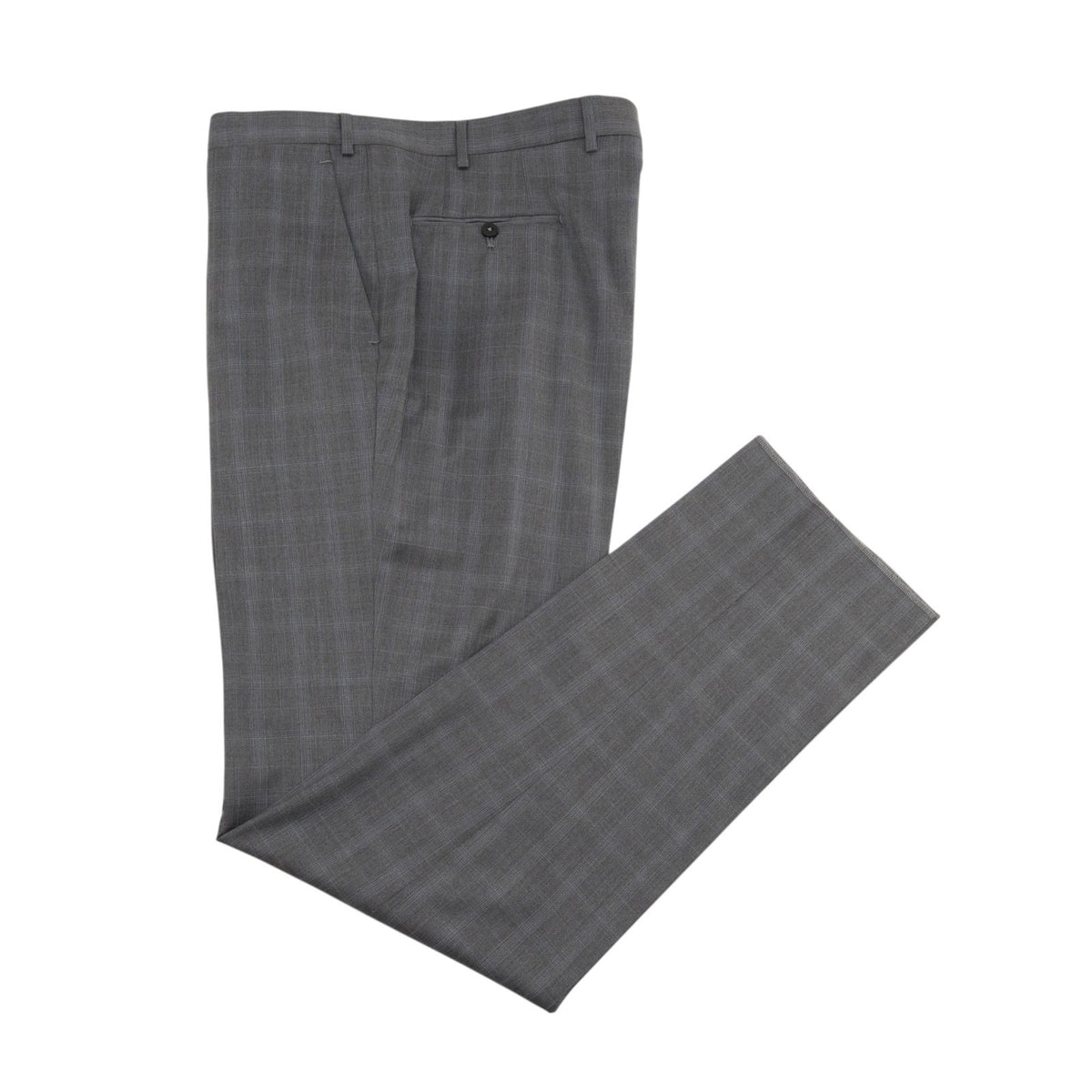 $6700 ISAIA NAPOLI "Capri" Gray Suit Fine Wool Plaids 48 US / 58 EU 8R