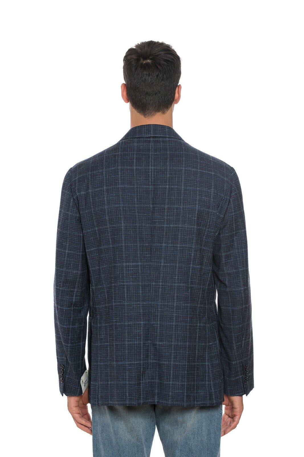 $2200 BELVEST Jacket Blue Wool Cotton Linen 44 US / 54 EU Drop 7R JACKETINTHEBOX