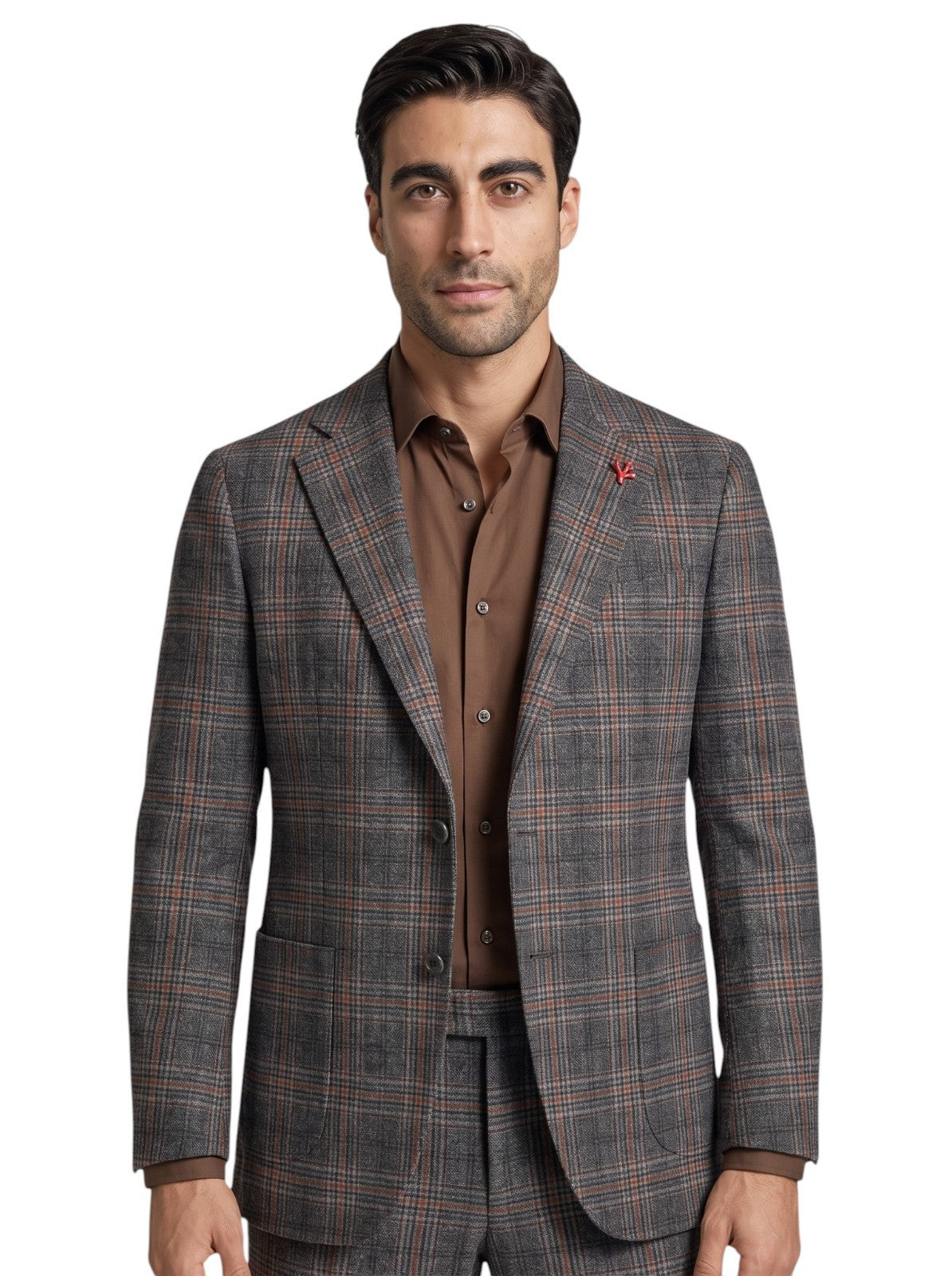 $6750 ISAIA "Domenico" Gray Hand-Sewn Suit Flannel Wool 38 US / 48 EU 8R