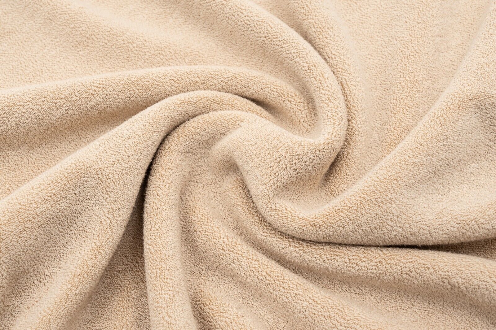 1100$ ISAIA NAPOLI Beige Terry Hooded Sweater Cotton / Silk Size M Relaxed Fit