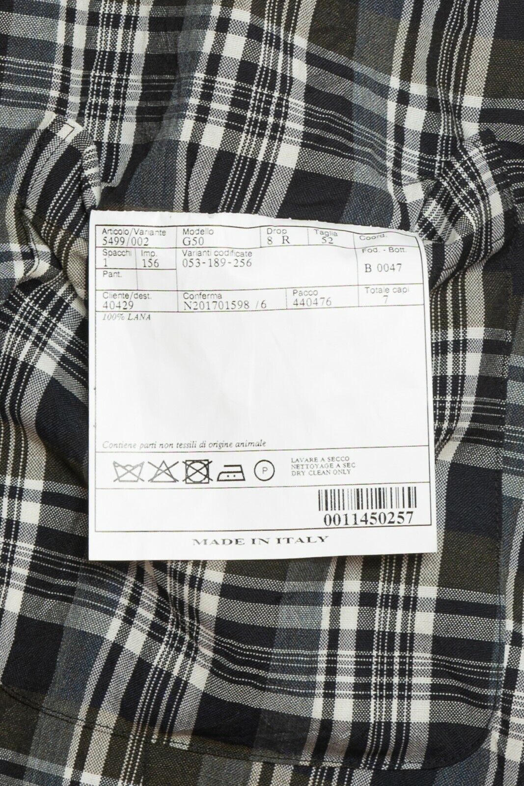 1490$ BELVEST Summer Jacket Checks Ultra Light Wool Gray / Blue / Green Drop 8