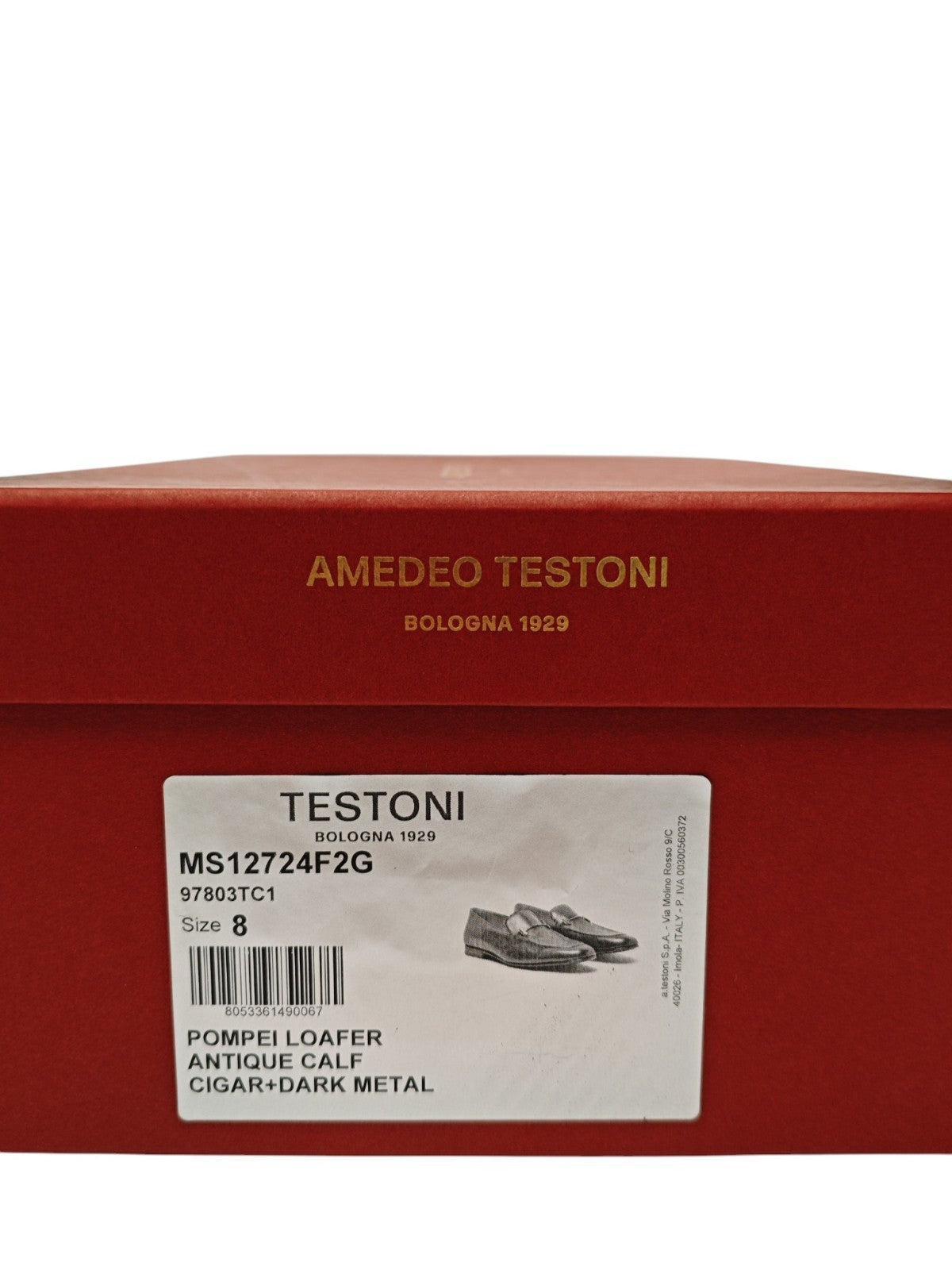 1250$ TESTONI Loafer BOLOGNESE CONSTRUCTION Calf Brown 8 UK / 9 US / 42 IT