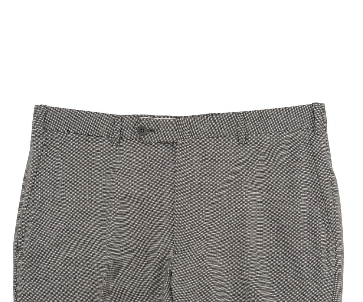 $6850 ISAIA NAPOLI "Capri" Gray Suit Hand-Sewn Fine Wool Grisaglia