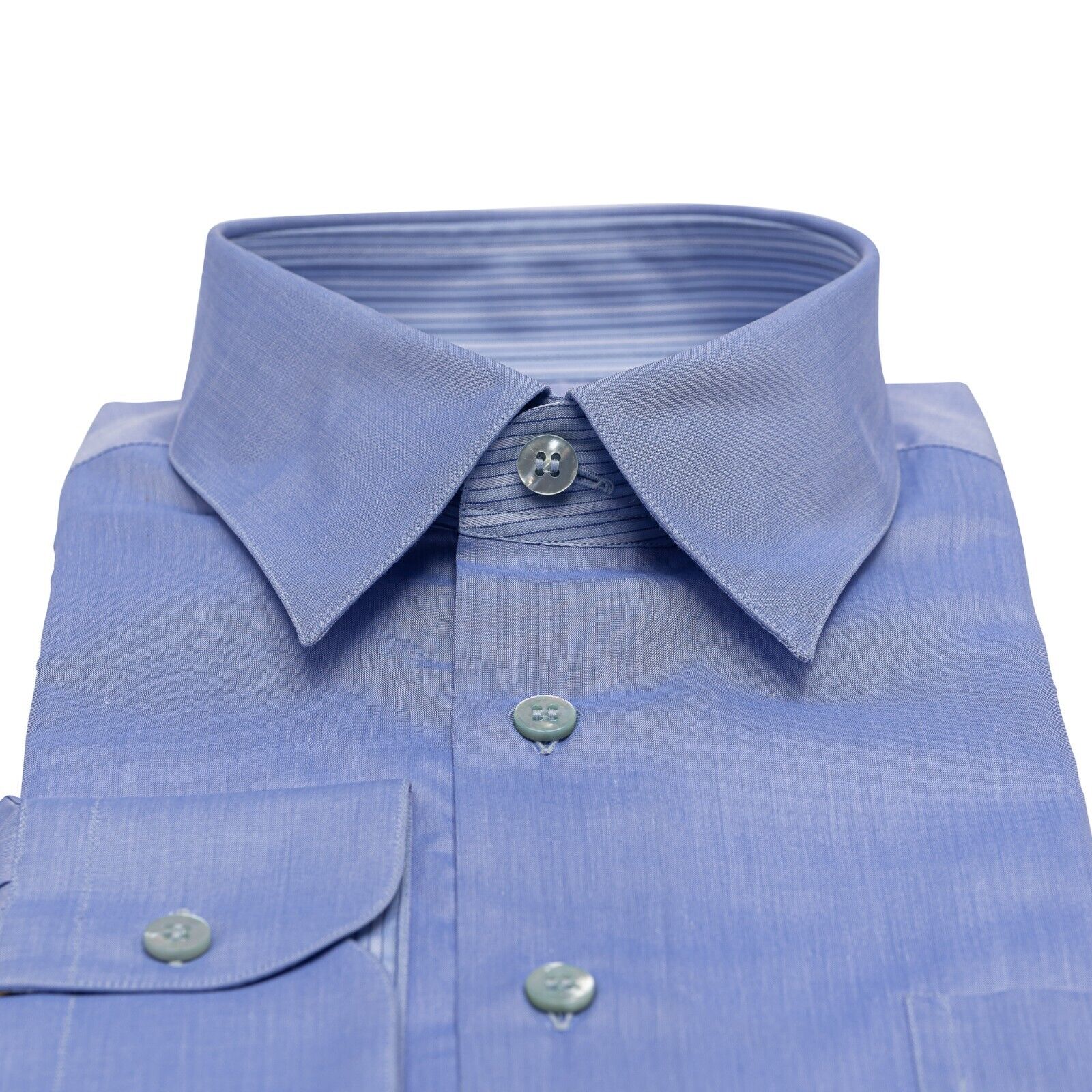 690$ LUXURY GERLIN Shirt Blue ALUMO Cotton 16 - 41 1R BIJAN