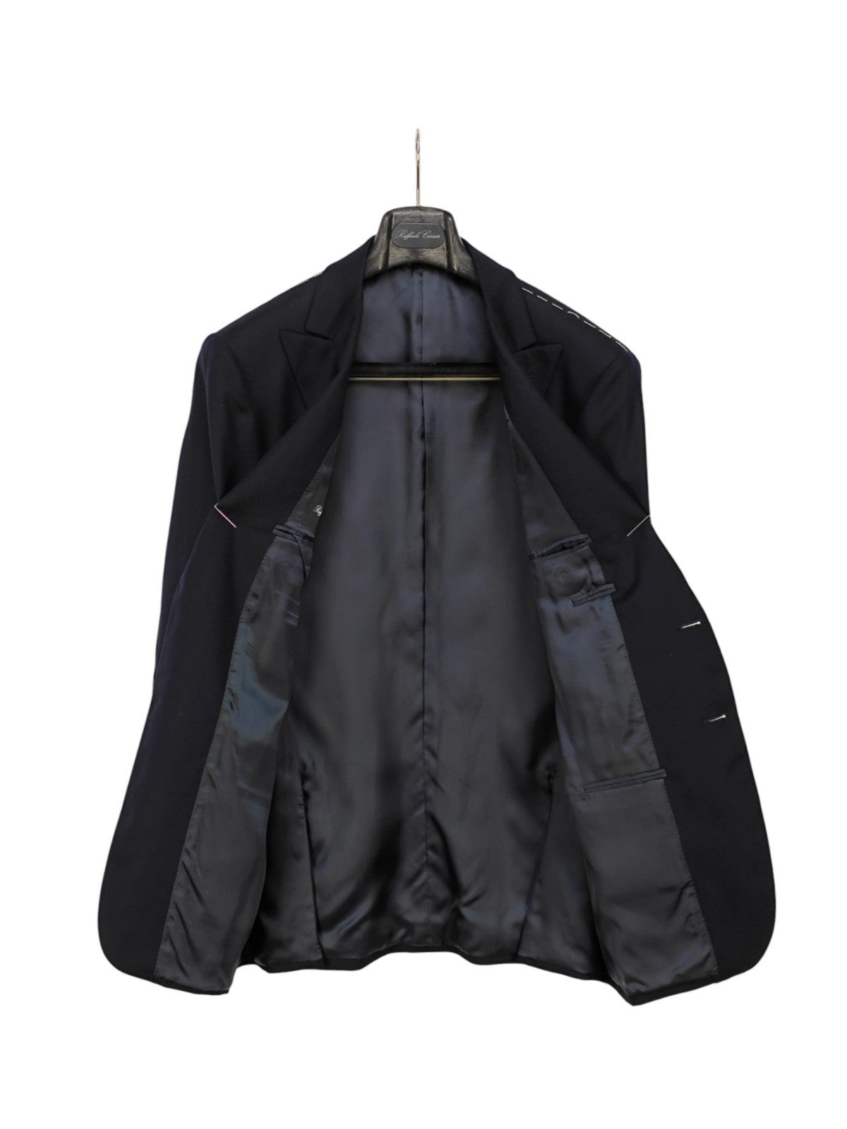 $1450 RAFFAELE CARUSO Blue Sport Coat Jacket LORO PIANA Wool 42 US / 52 EU