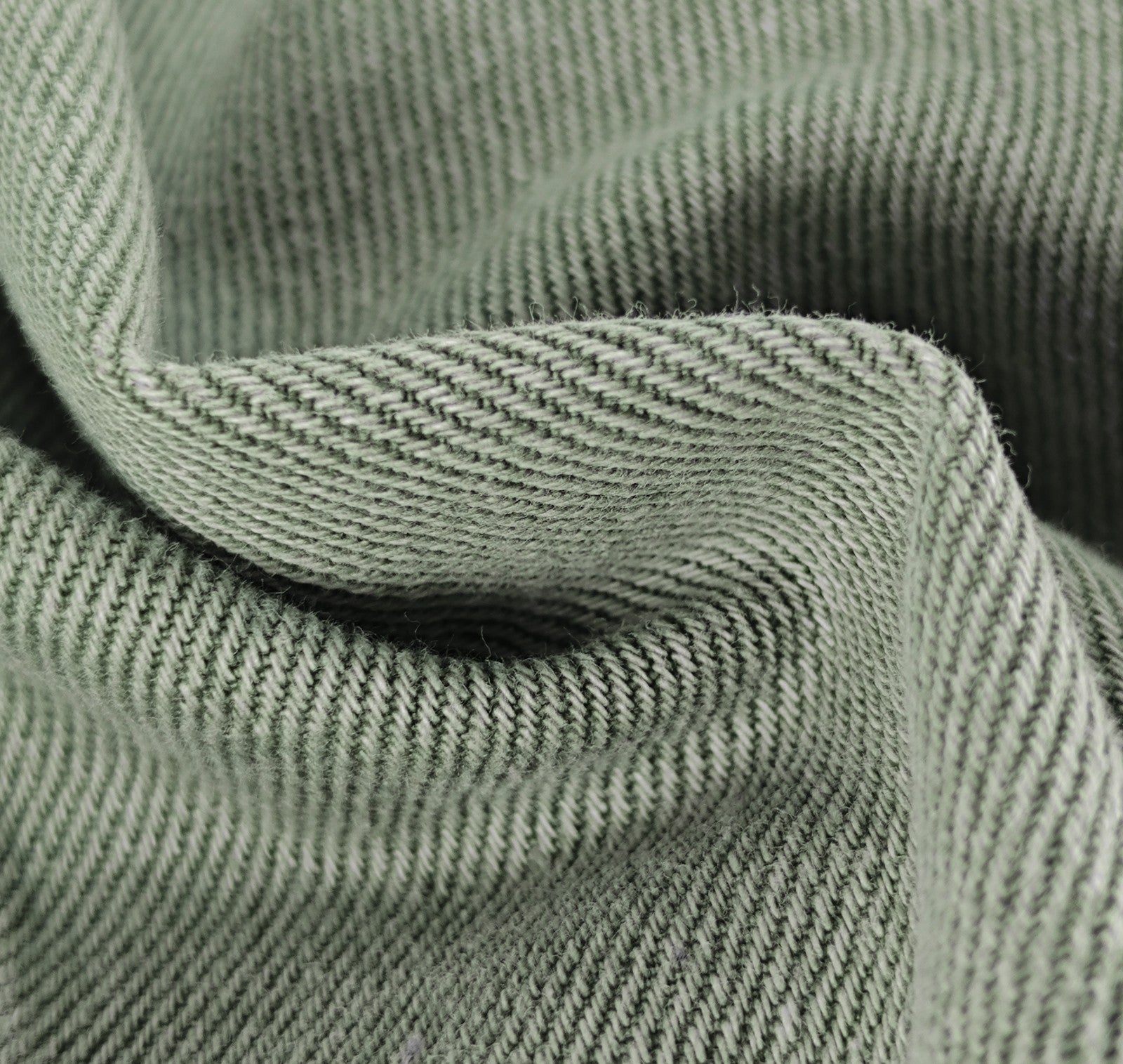 $4250 ISAIA "Gregorio" Washed Green Sport Coat Denim Cotton 38 US / 48 EU R