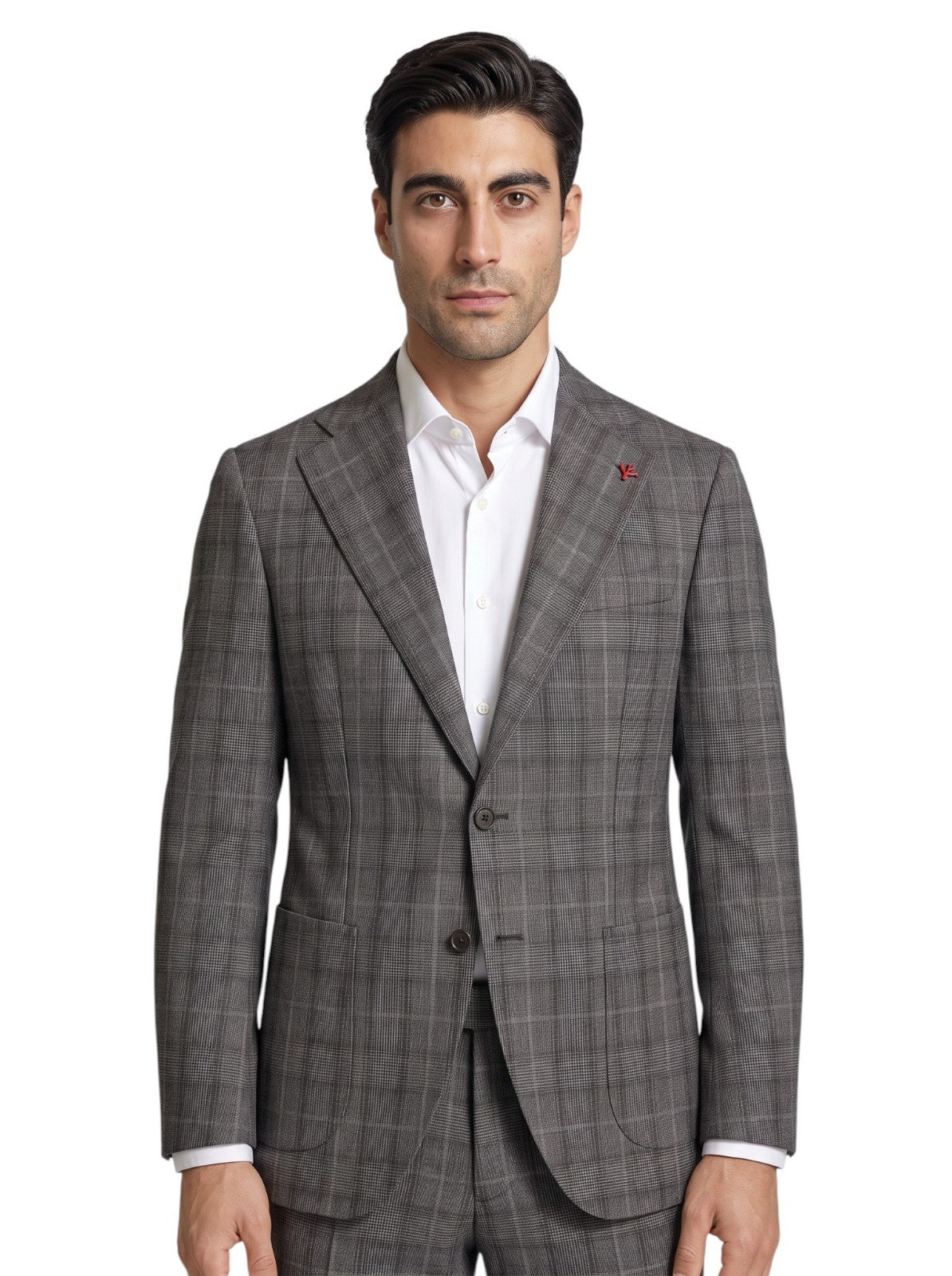 $6600 ISAIA NAPOLI "Marechiaro" Gray Suit Fine Wool 4 Season 38 US / 48 EU 8R