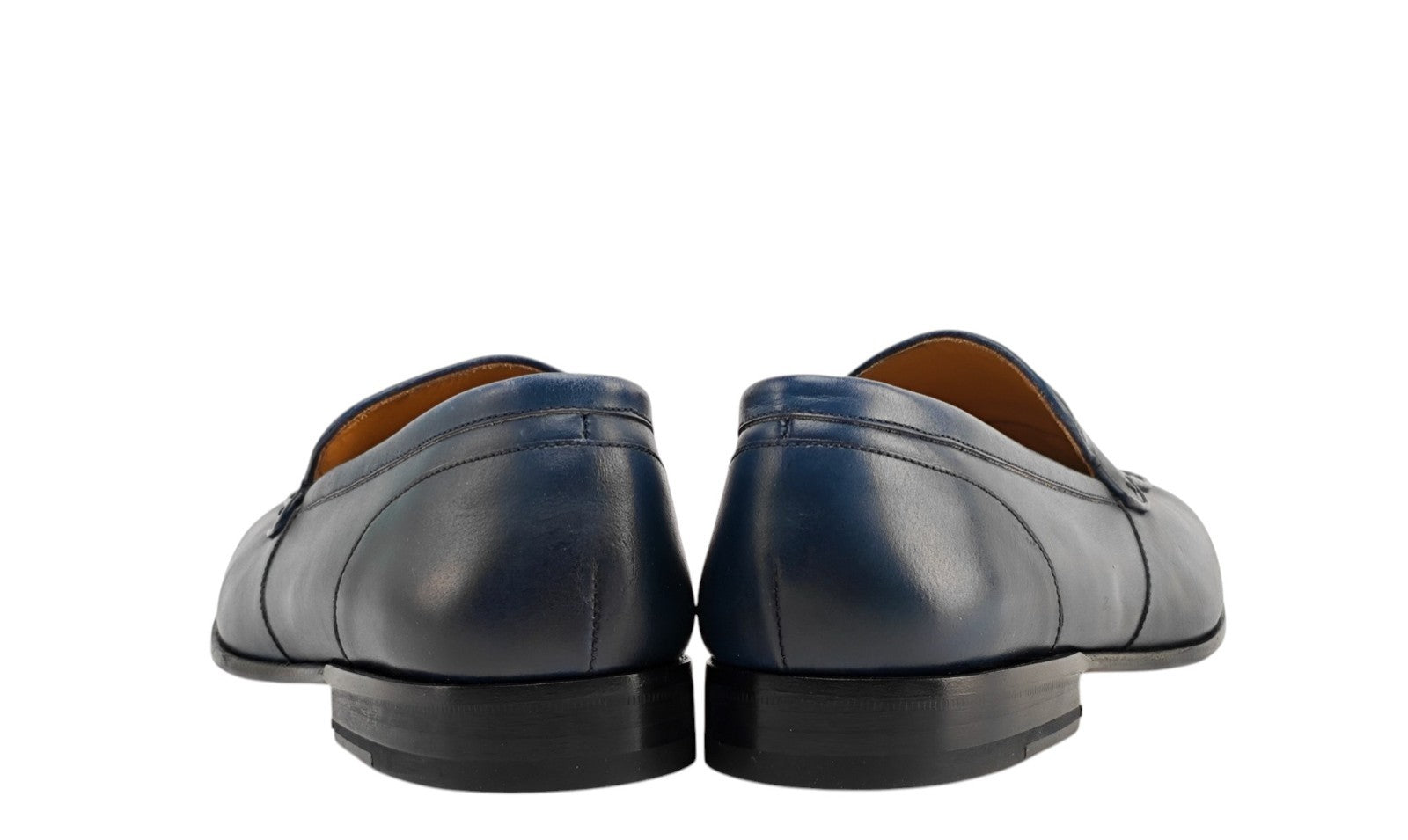 1350$ TESTONI "Camogli" Blue Loafer Woven Calf / Suede 8 UK / 9 US / 42 IT