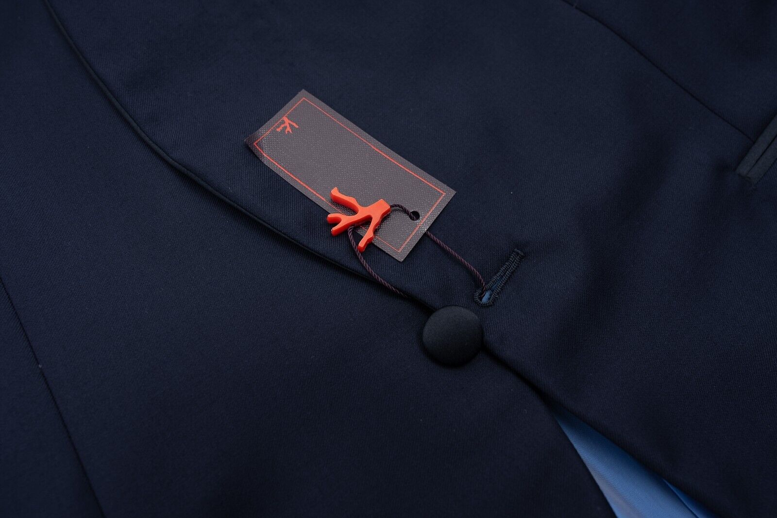 $5200 ISAIA NAPOLI Blue Navy Tuxedo Jacket Shawl Collar Wool 40 US / 50 EU 8R