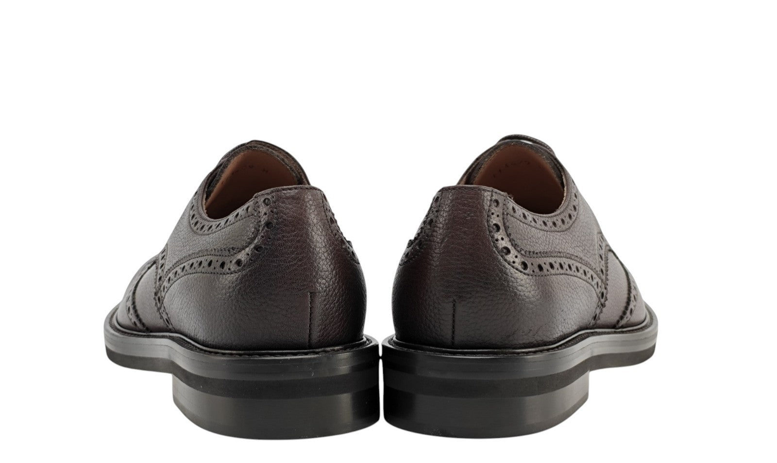 1200$ TESTONI "Camogli" Cigar Derby Shoes Soft Grain Calf 8 UK / 9 US / 42 IT