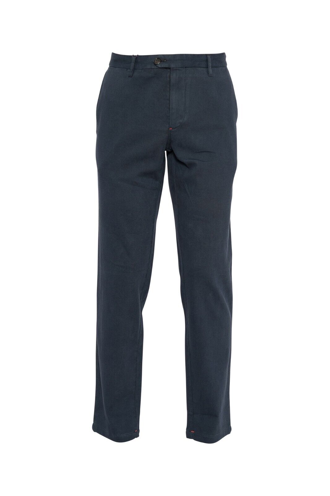 690$ ISAIA NAPOLI Blue Chino Trousers Pant Cotton Cashmere 32 US 48 EU Regular
