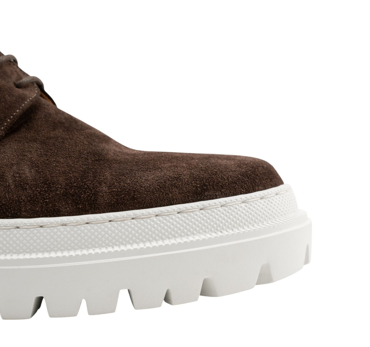 1050$ TESTONI "Mantova" Derby Brown Sneaker Suede Cigar 8 UK 10 US 42 IT