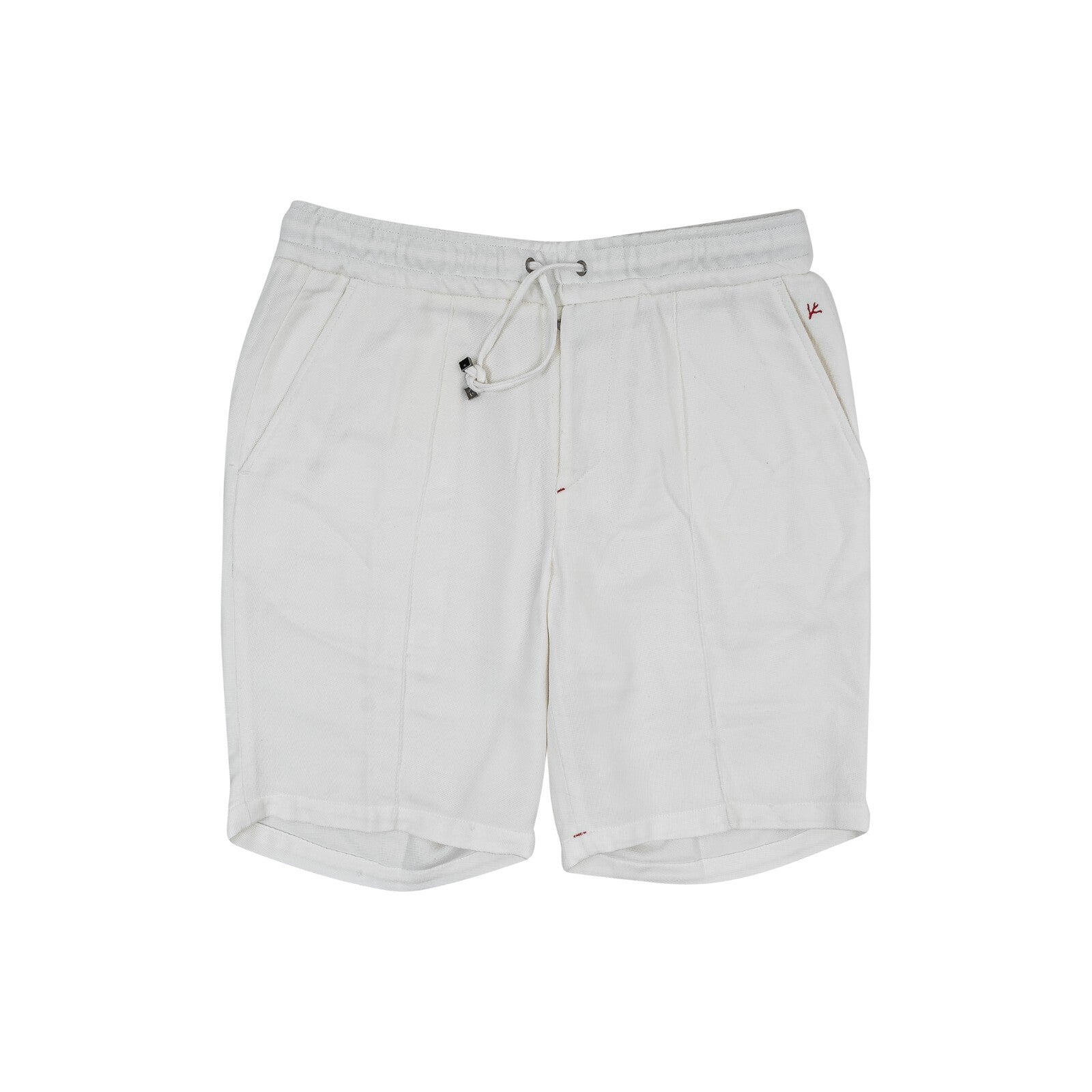 650$ ISAIA NAPOLI White Drawstring Short Pant Cotton Blend 32 US / 48 EU
