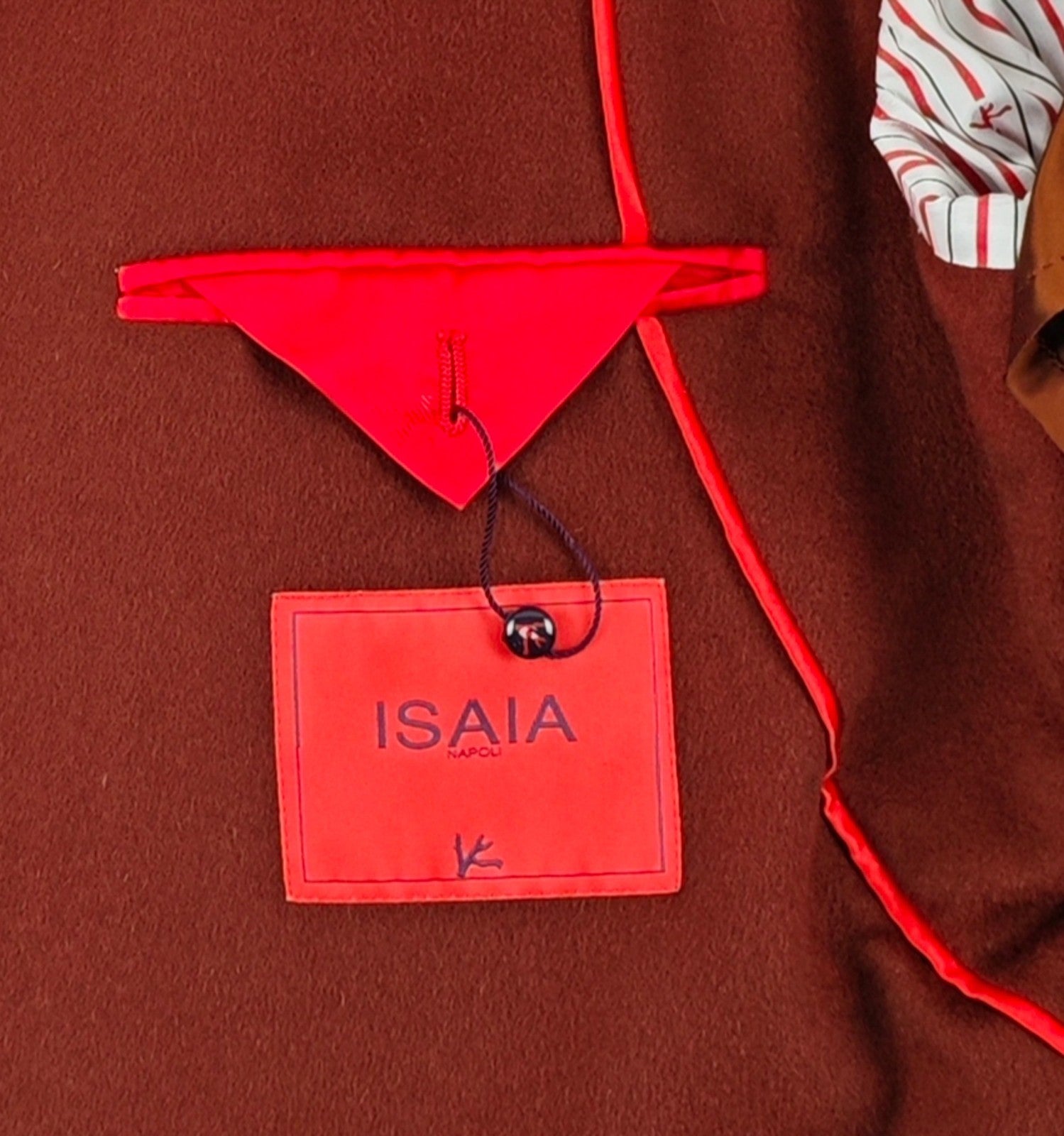 7.2K ISAIA NAPOLI Rust Double Breasted Trench Coat 100% Cashmere 38 US / 48 EU