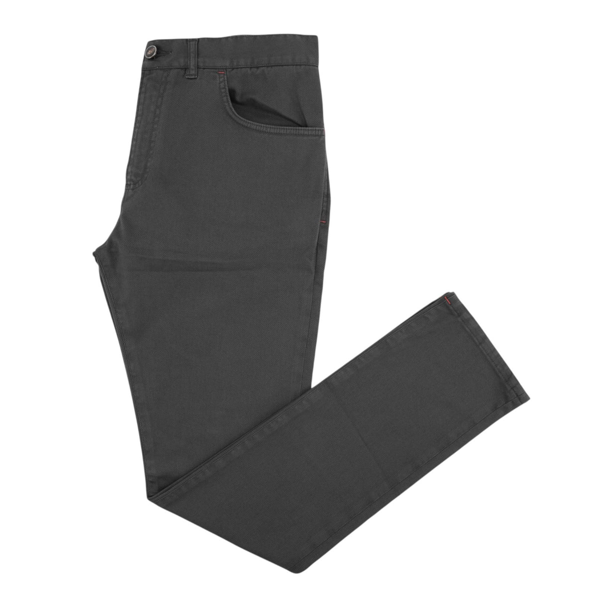 690$ ISAIA NAPOLI Dark Gray Denim Jeans Pant 5 Pocket Cotton 34 US / 50 EU