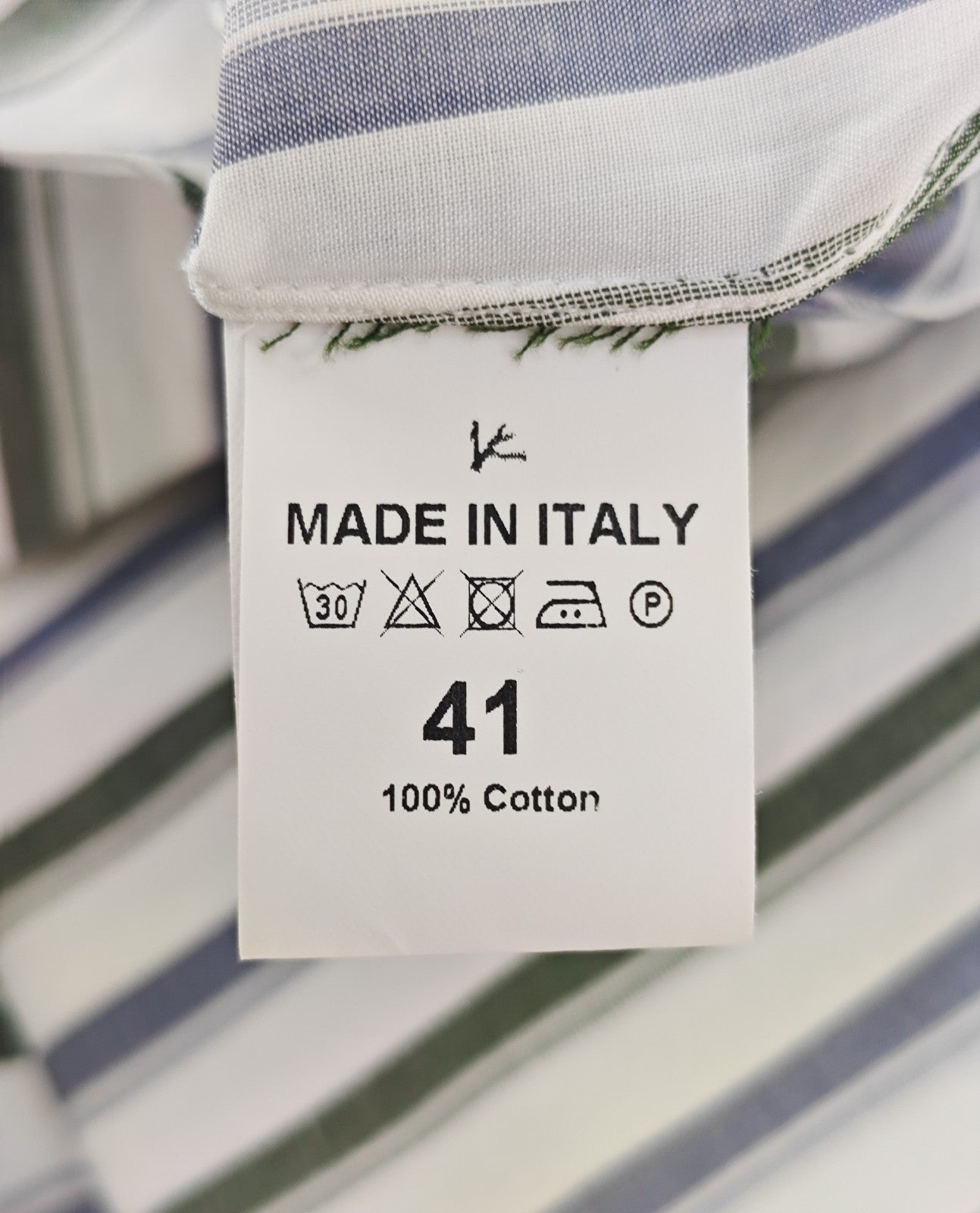 730$ ISAIA NAPOLI "Mix" Hand-Sewn Dress Shirt White Striped Fine Cotton 16 - 41