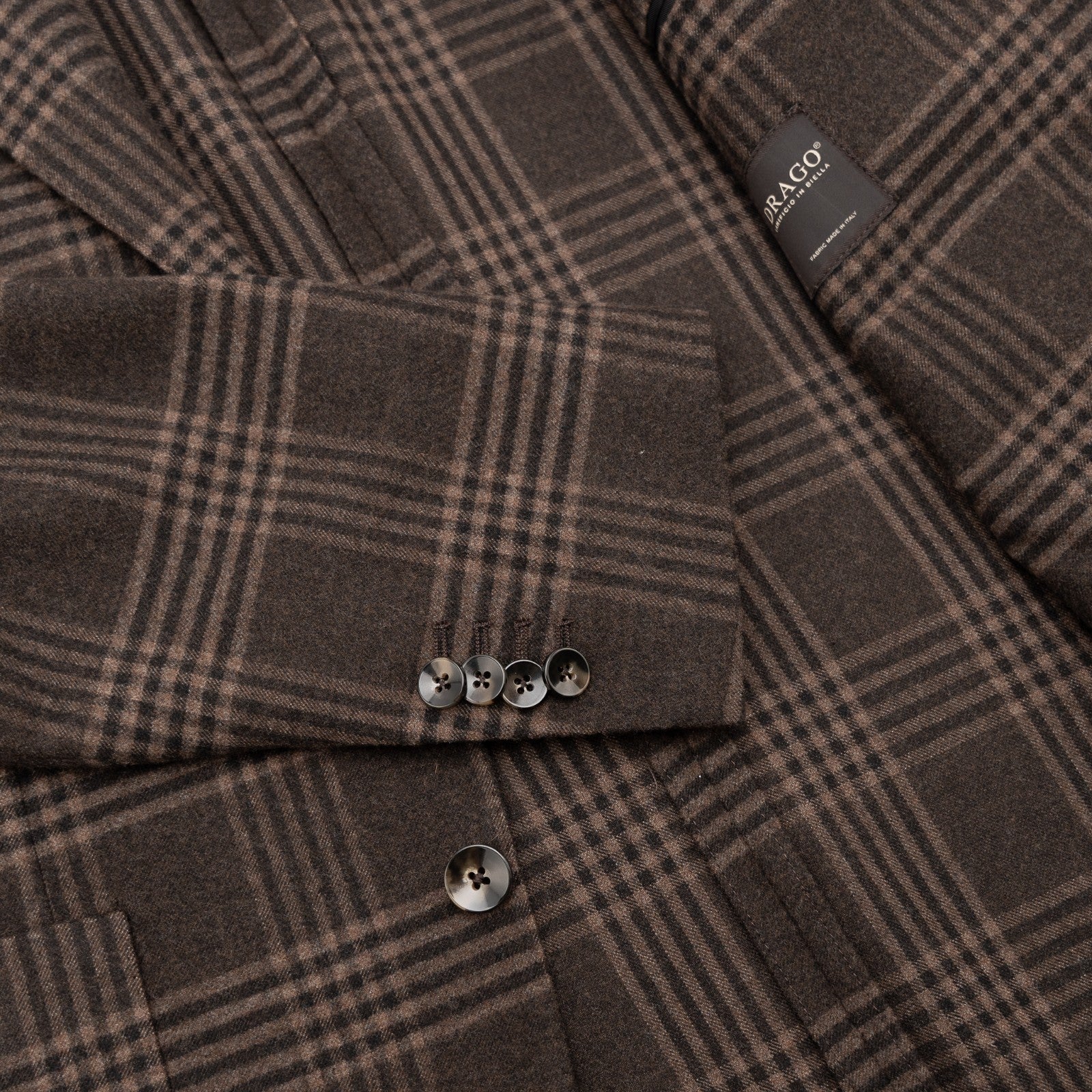 850$ SARTITUDE NAPOLI Brown Jacket Sport Coat Wool Super 130's 42 US / 52 EU