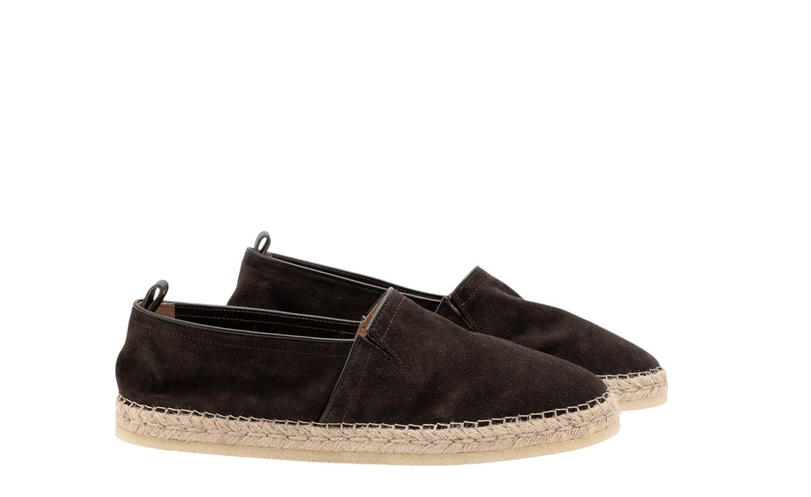 750$ TESTONI Espadrillas "Capri" Shoes Unlined Suede Cigar 8 UK / 9 US / 42 IT