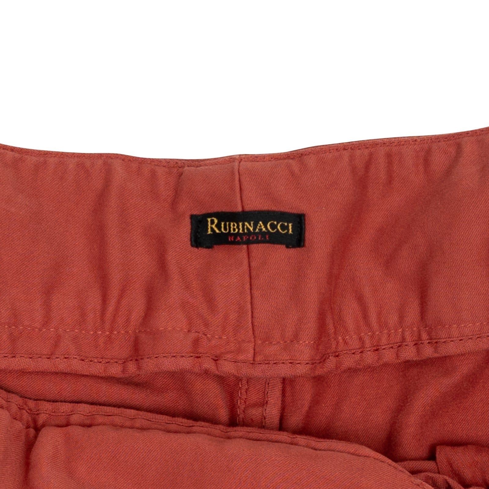 530$ RUBINACCI Manny Gurkha Short Pant Terracotta Red Cotton 40 US / 56 IT