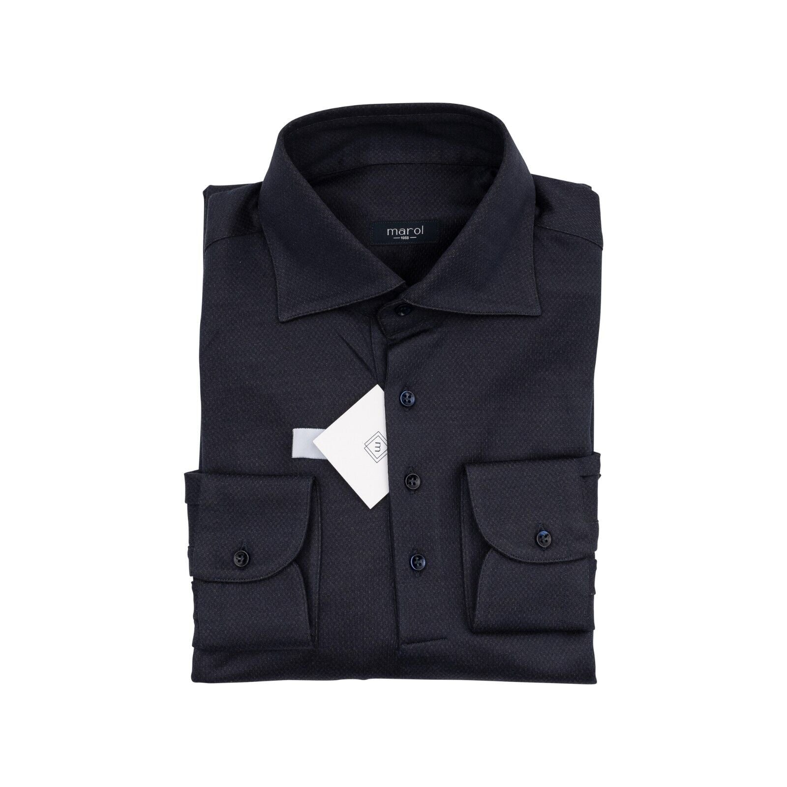 1400$ LUXURY MAROL BOLOGNA Shirt Blue 100% COMO SILK Jersey 16 - 41