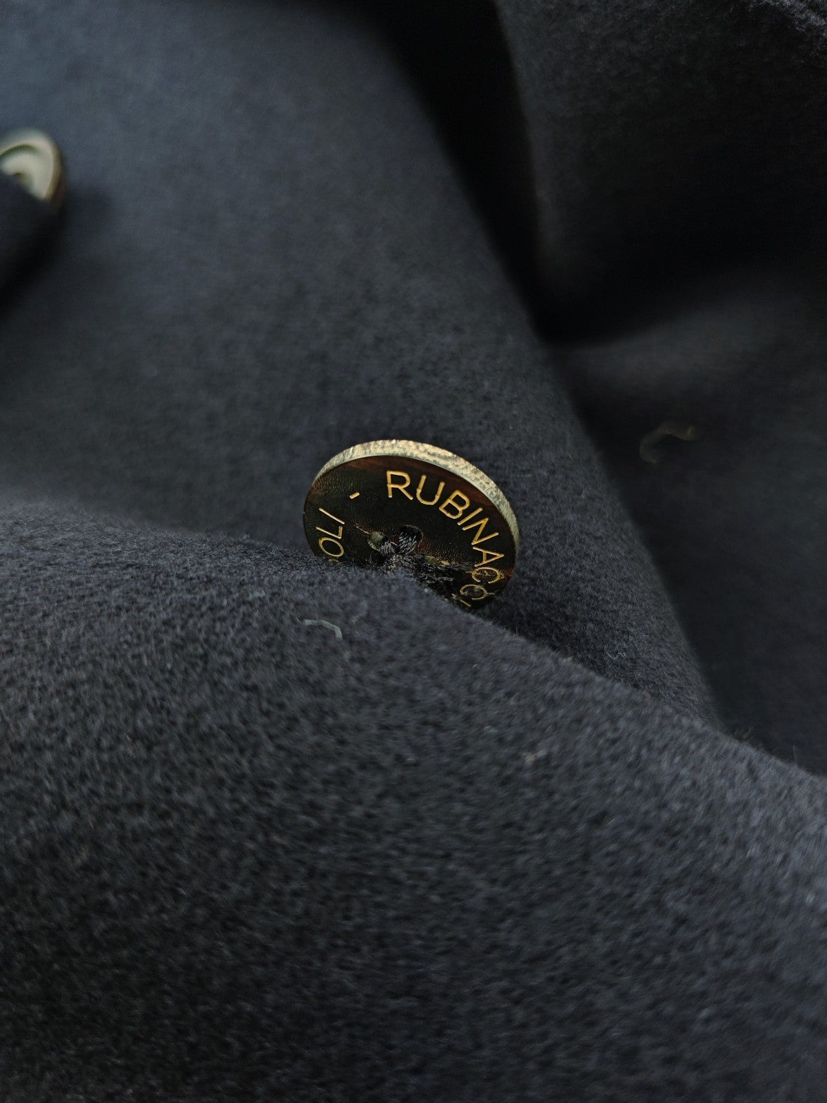 $1870 RUBINACCI NAPOLI "Skyfall" Blue Double Breasted Jacket Wool 36 US / 46 EU