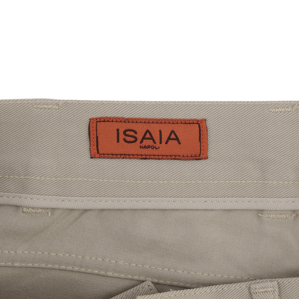 690$ ISAIA NAPOLI Beige 5 Pocket Trouser Pant Cotton Slim Fit 36 US / 52 EU