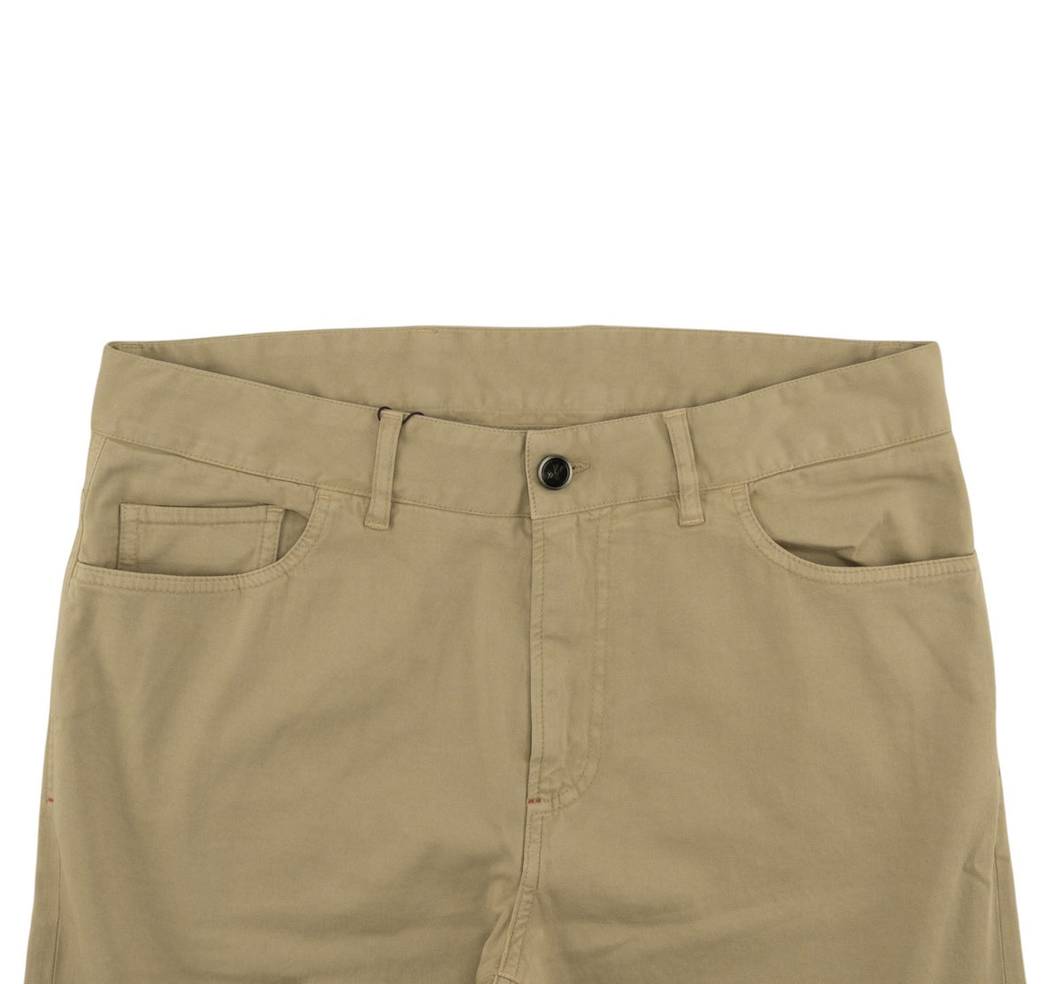 850$ ISAIA NAPOLI Beige 5 Pockets Chino Pant Cotton Cashmere 36 US / 52 EU