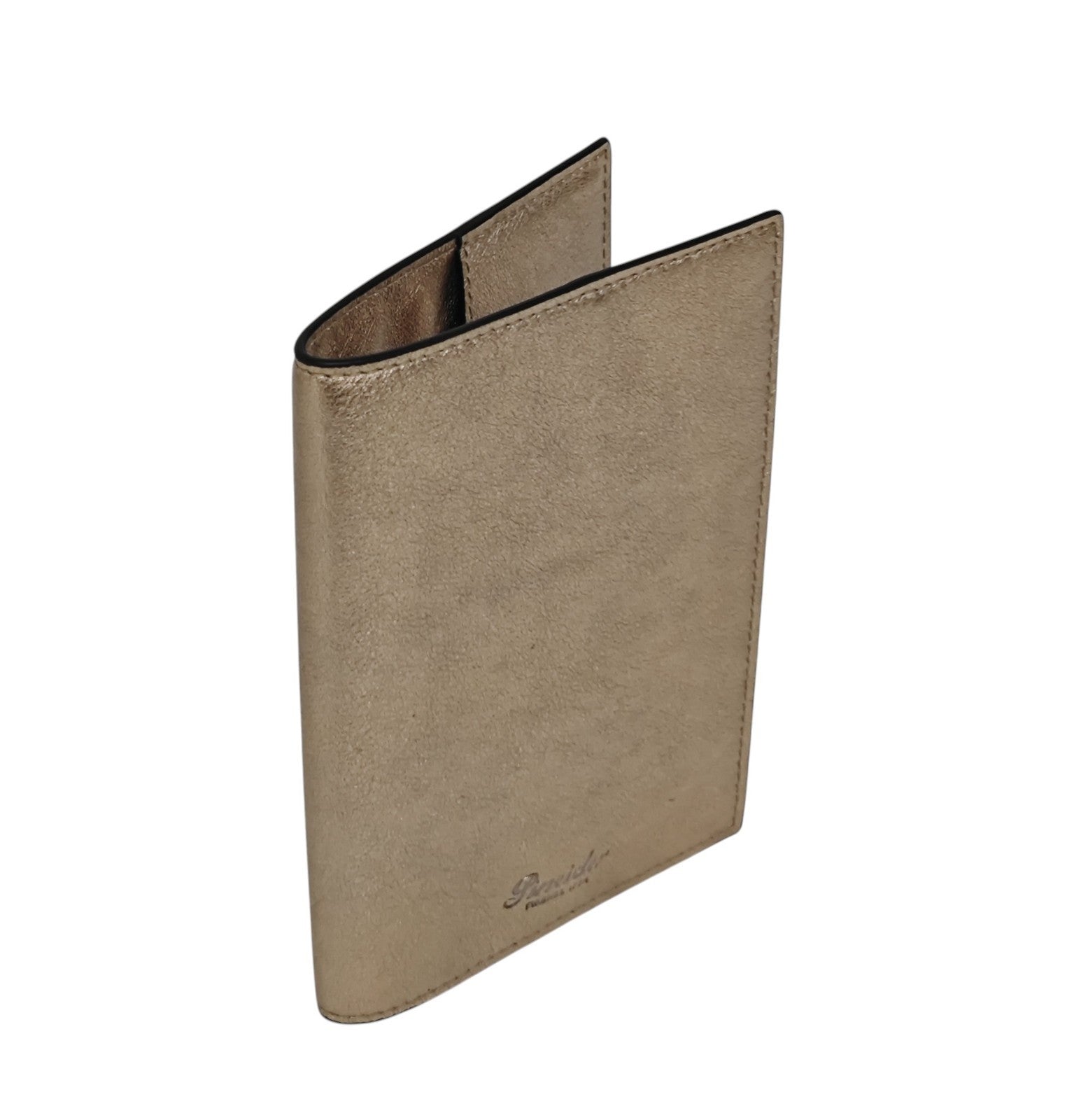 220$ PINEIDER FIRENZE 1774 "Metro Smooth" Passport Holder Calf Gold