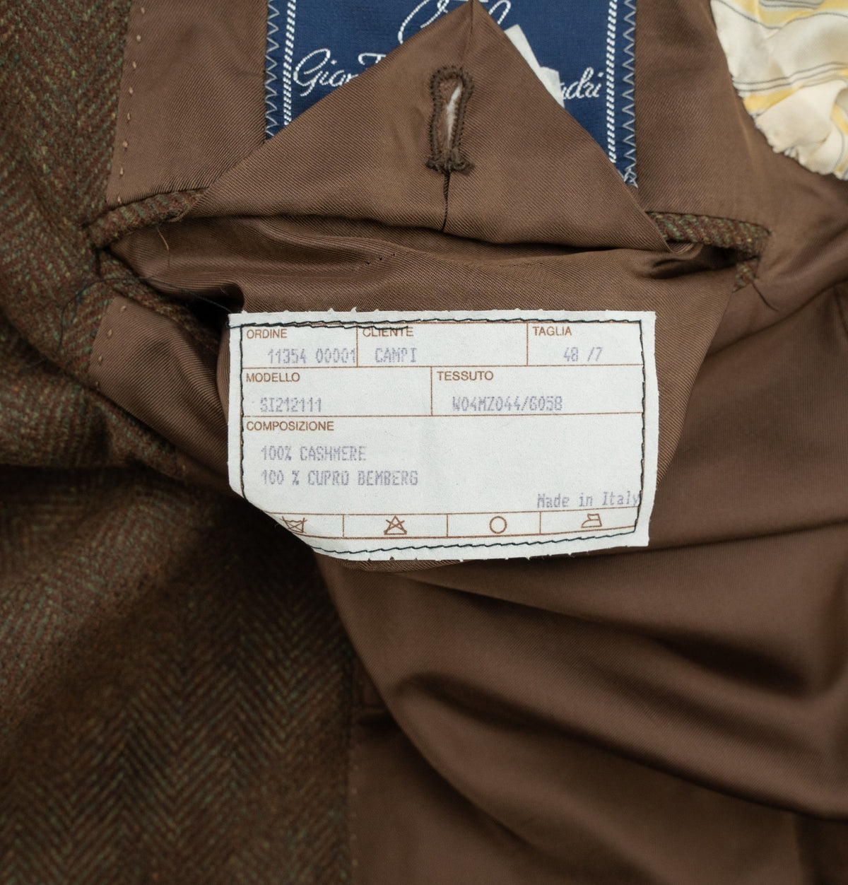 1650$ BONMEZZADRI by CARUSO Jacket Sport Coat Solaro 100% Cashmere 38 US / 48 IT