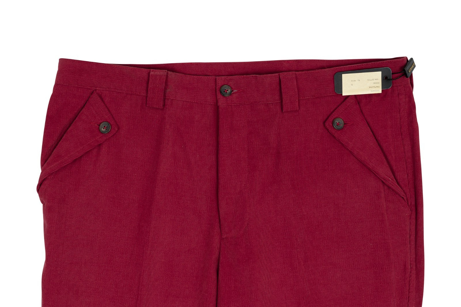 625$ RUBINACCI NAPOLI Red Trouser Pant Cotton Corduroy 36 US / 52 EU