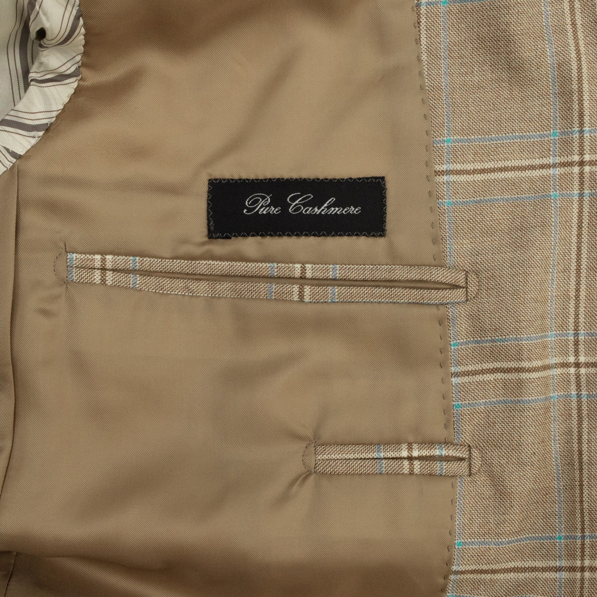 1870$ MACO by RAFFAELE CARUSO Jacket Sport Coat Beige 100% Cashmere 38 US 48 IT