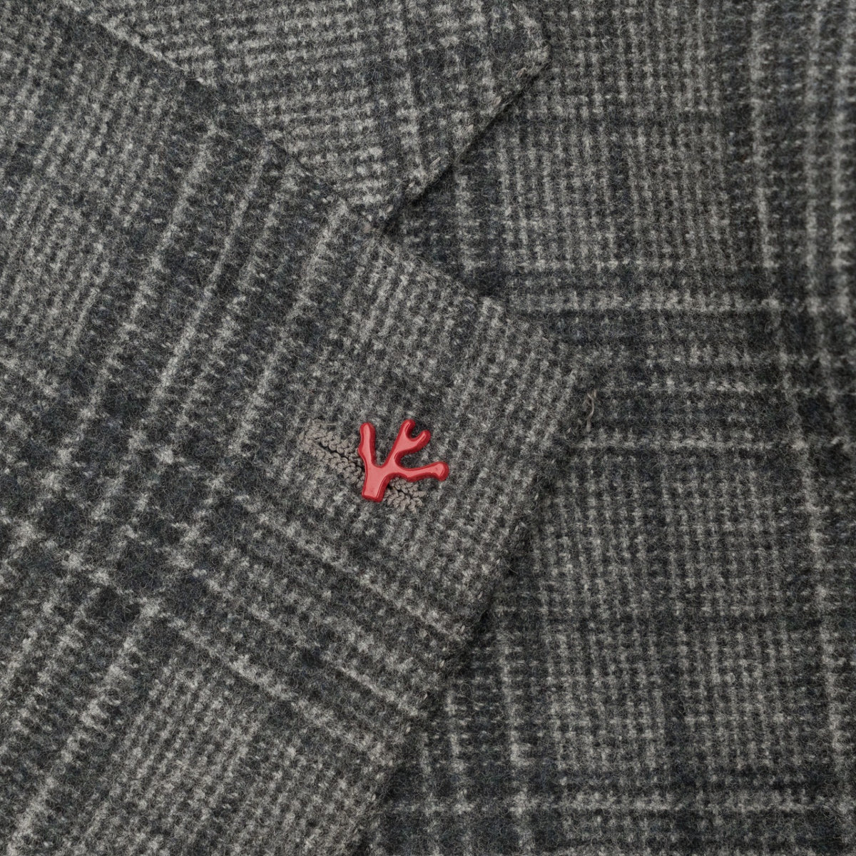 $6500 ISAIA NAPOLI "Marechiaro" Gray Suit Hand-Sewn Glen Plaid Flannel Wool