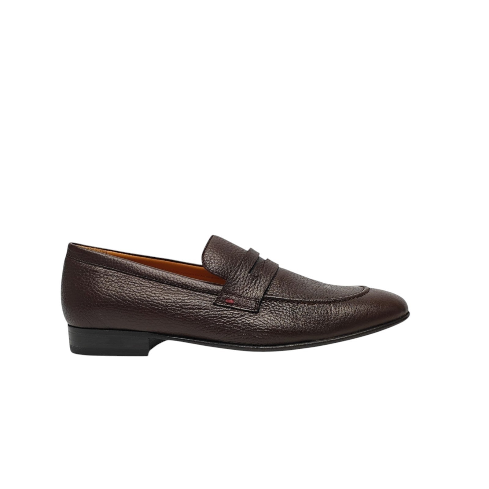 1250$ TESTONI Loafer BOLOGNESE Shoes Deerskin Cigar 8 UK / 9 US / 42 IT