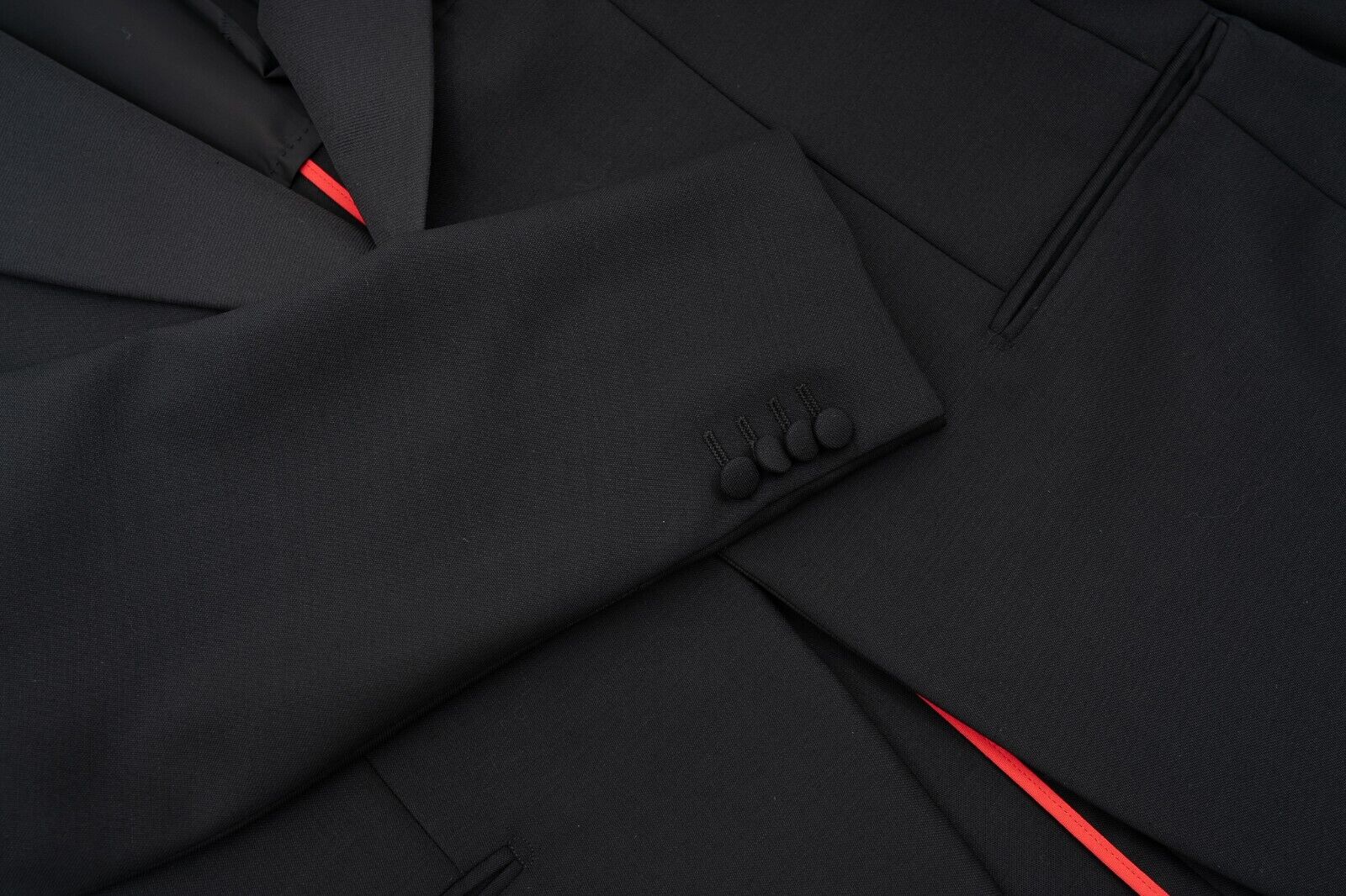 $5600 ISAIA NAPOLI Black Tuxedo Formal Jacket Wool / Mohair 40 US / 50 EU 7R