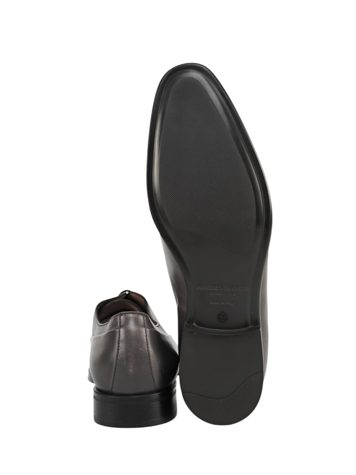 1100$ TESTONI Bologna "Salerno" Oxford Shoes Vintage Calf Taupe 8 UK 9 US 42 IT